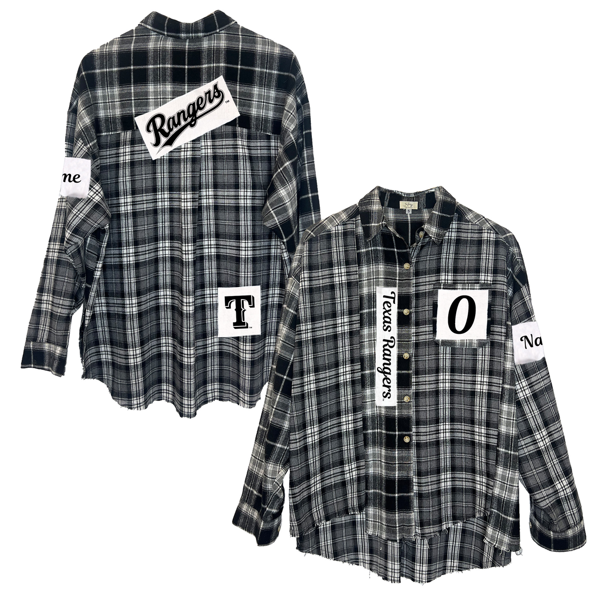 Texas Rangers Black Out Flannel