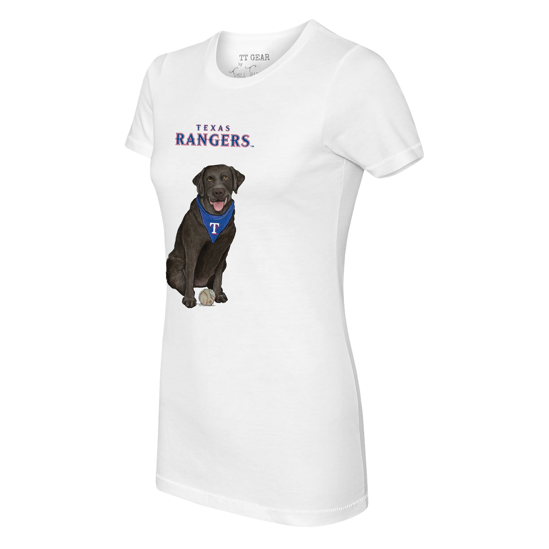 Texas Rangers Black Labrador Retriever Tee Shirt