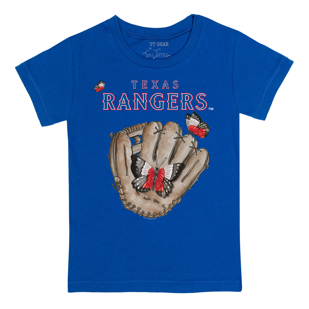 Texas Rangers Butterfly Glove Tee Shirt