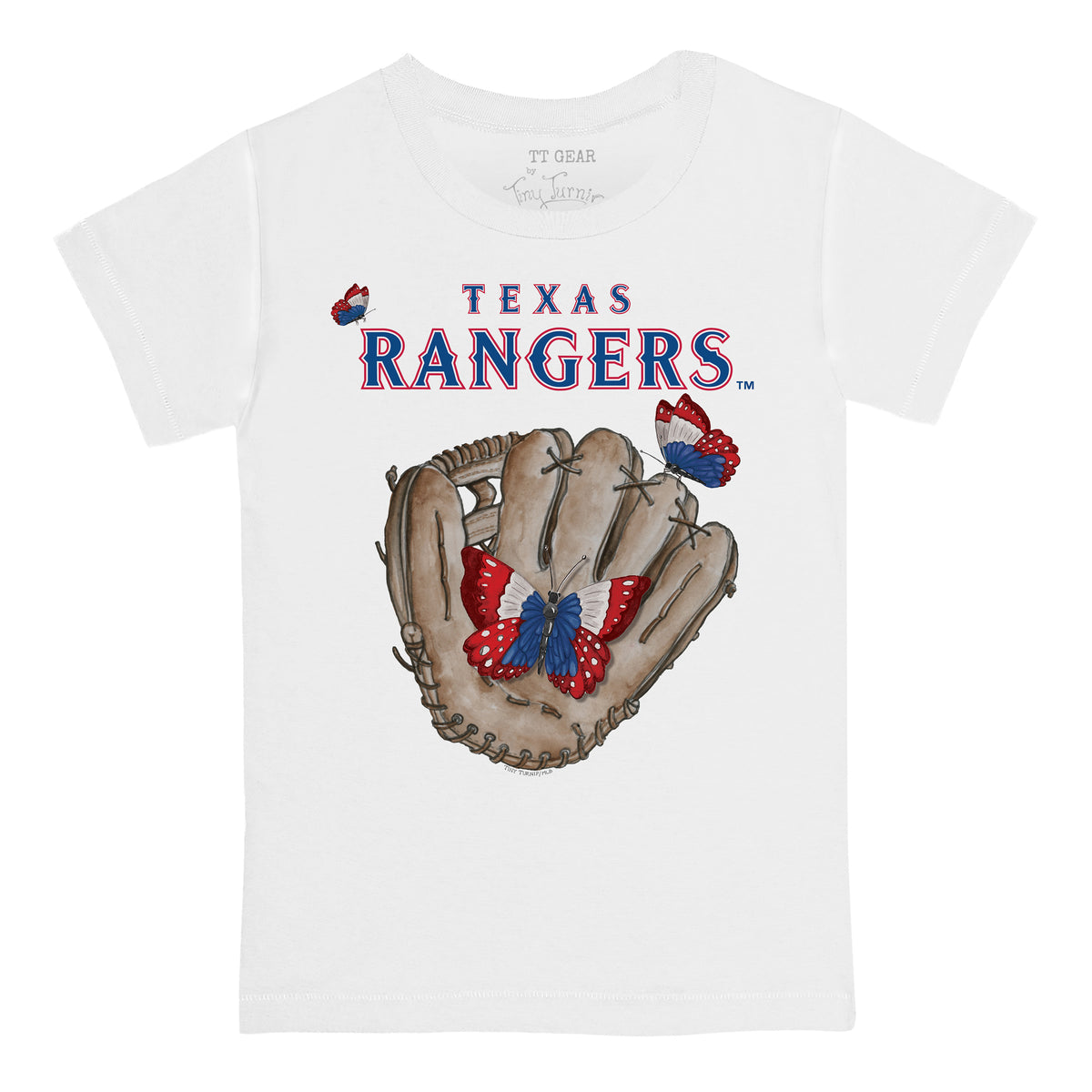 Texas Rangers Butterfly Glove Tee Shirt