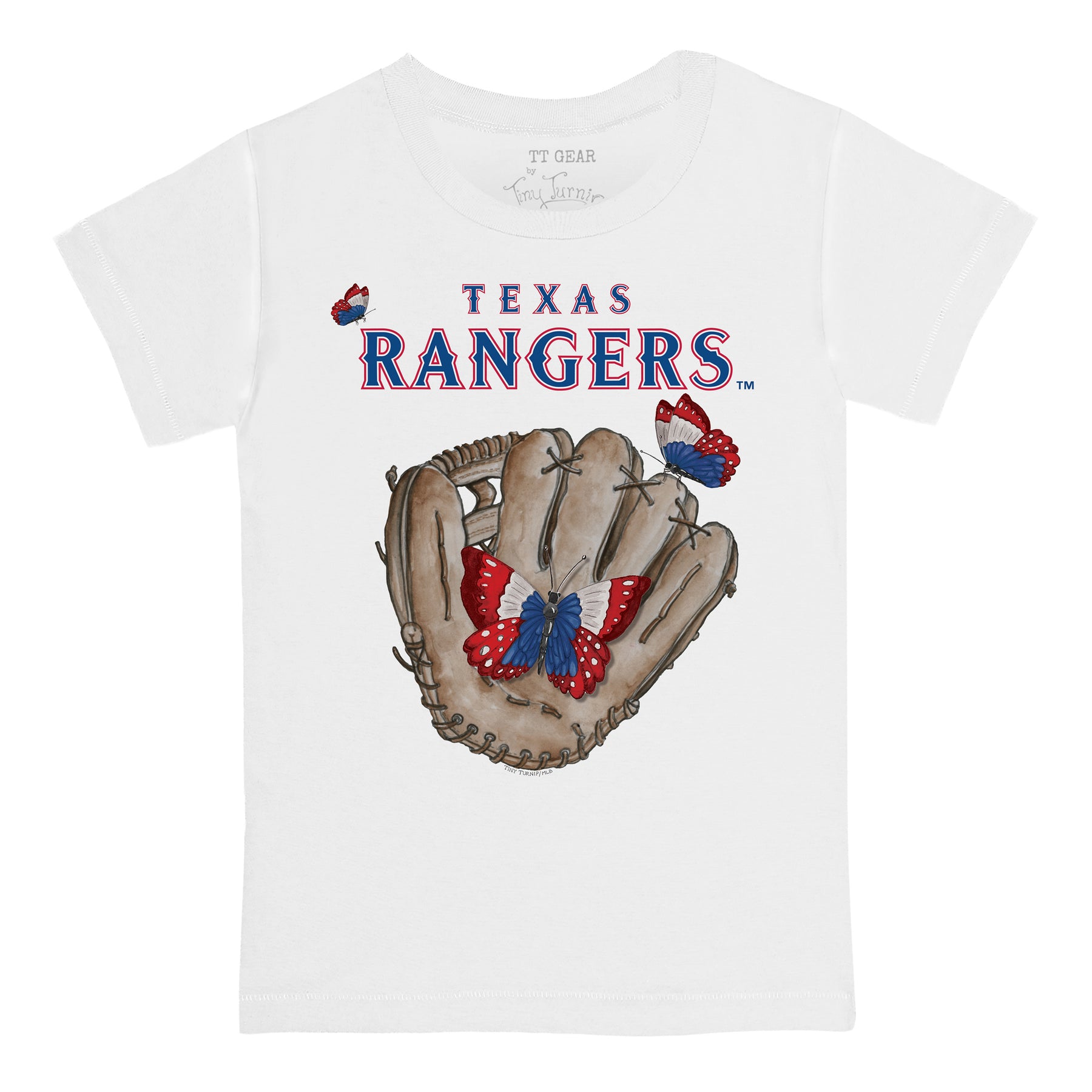 Texas Rangers Butterfly Glove Tee Shirt