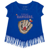 Texas Rangers Butterfly Glove Fringe Tee