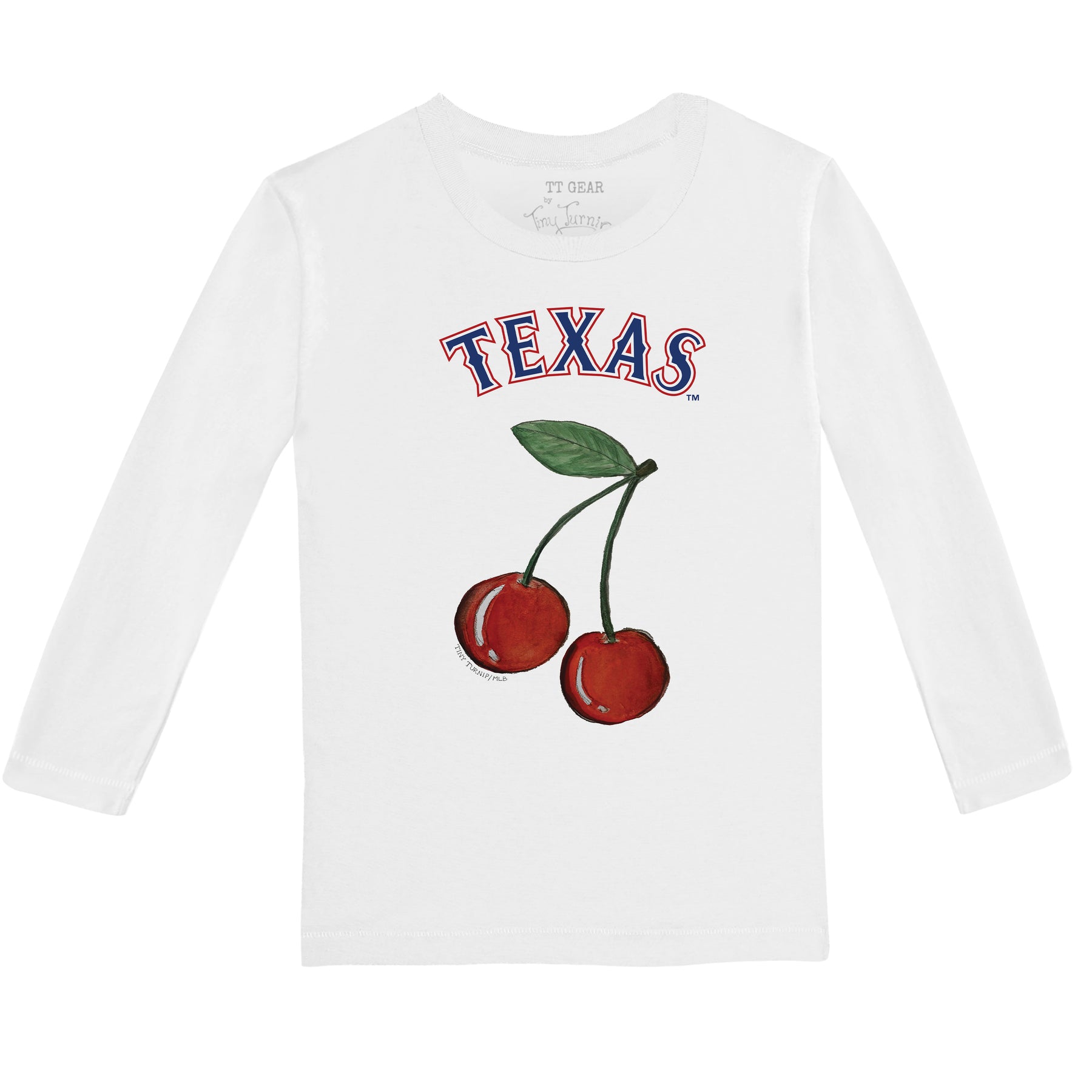 Texas Rangers Cherry Long-Sleeve Tee Shirt