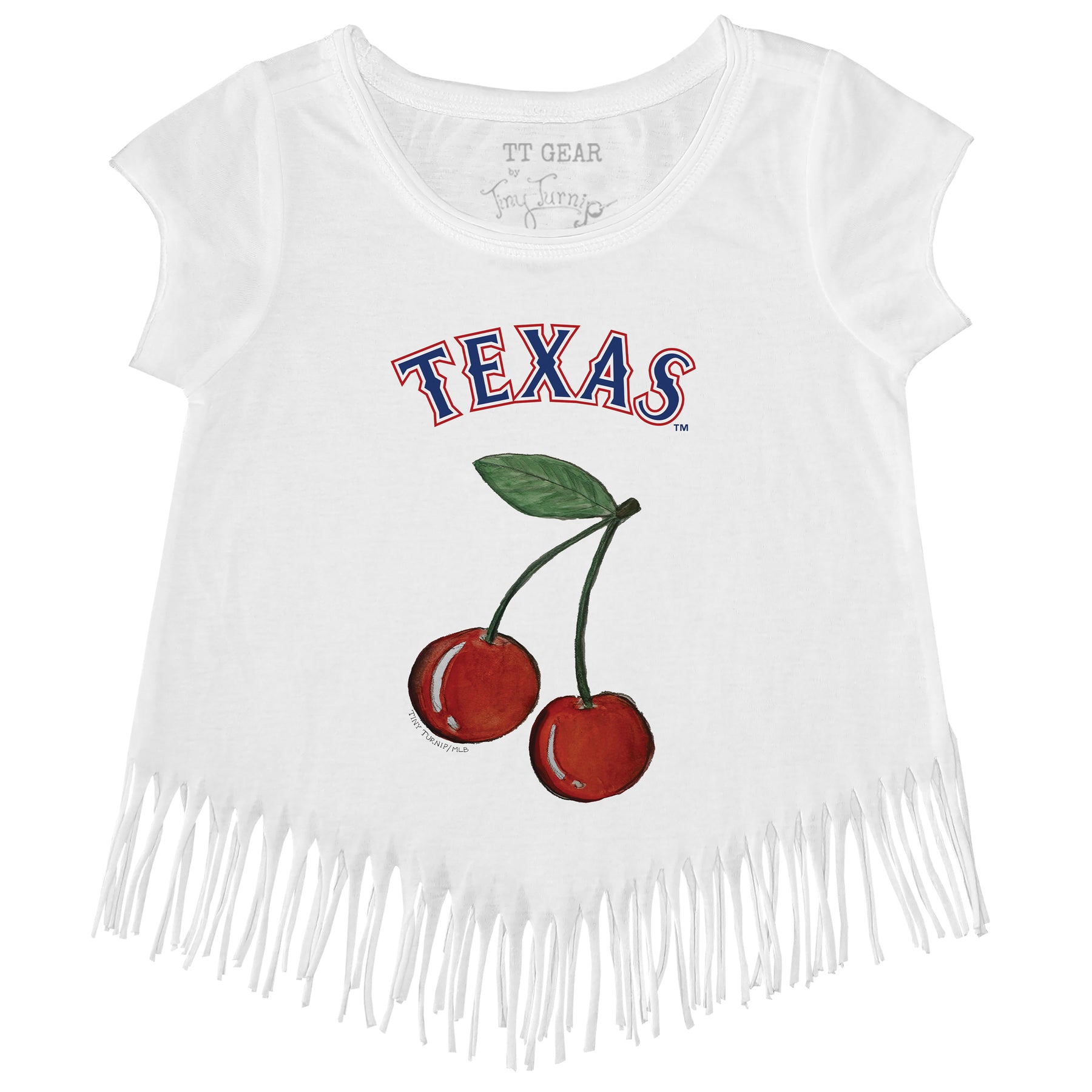 Texas Rangers Cherry Fringe Tee