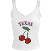 Texas Rangers Cherry Lace Tank