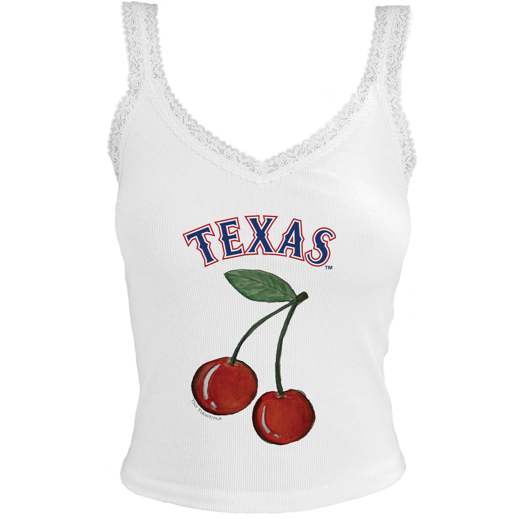 Texas Rangers Cherry Lace Tank