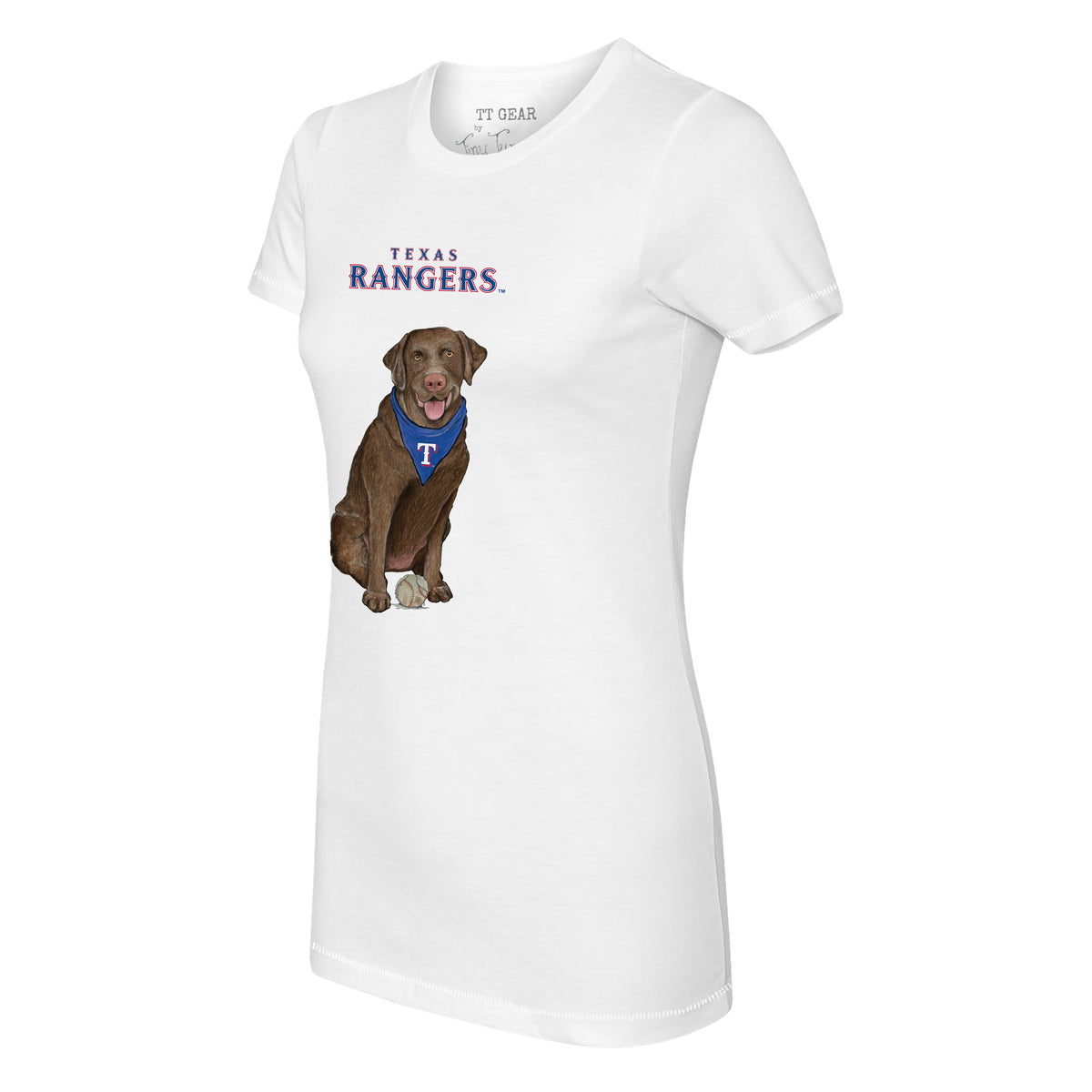 Texas Rangers Chocolate Labrador Retriever Tee Shirt