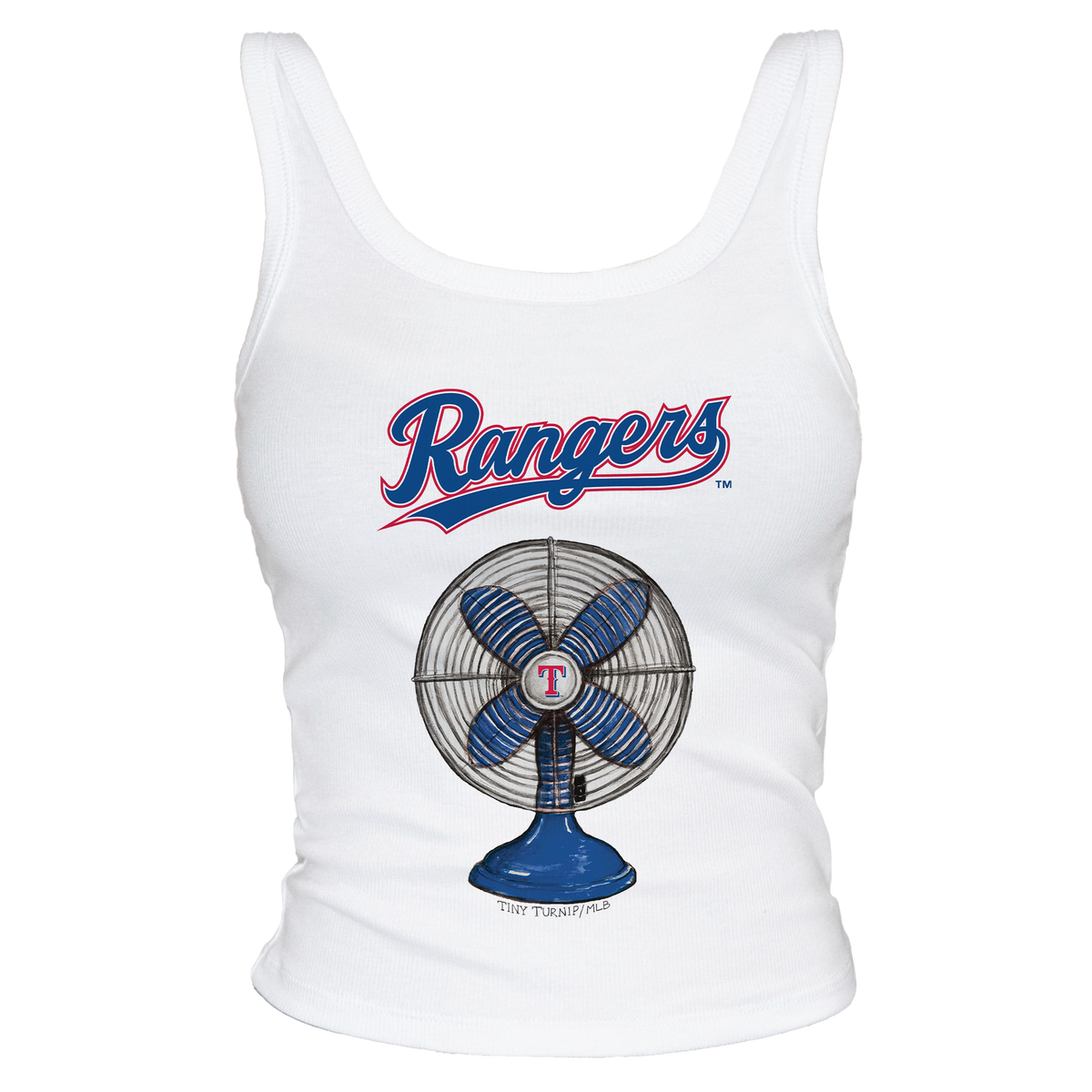 Texas Rangers Fan Crop Tank - Tiny Turnip