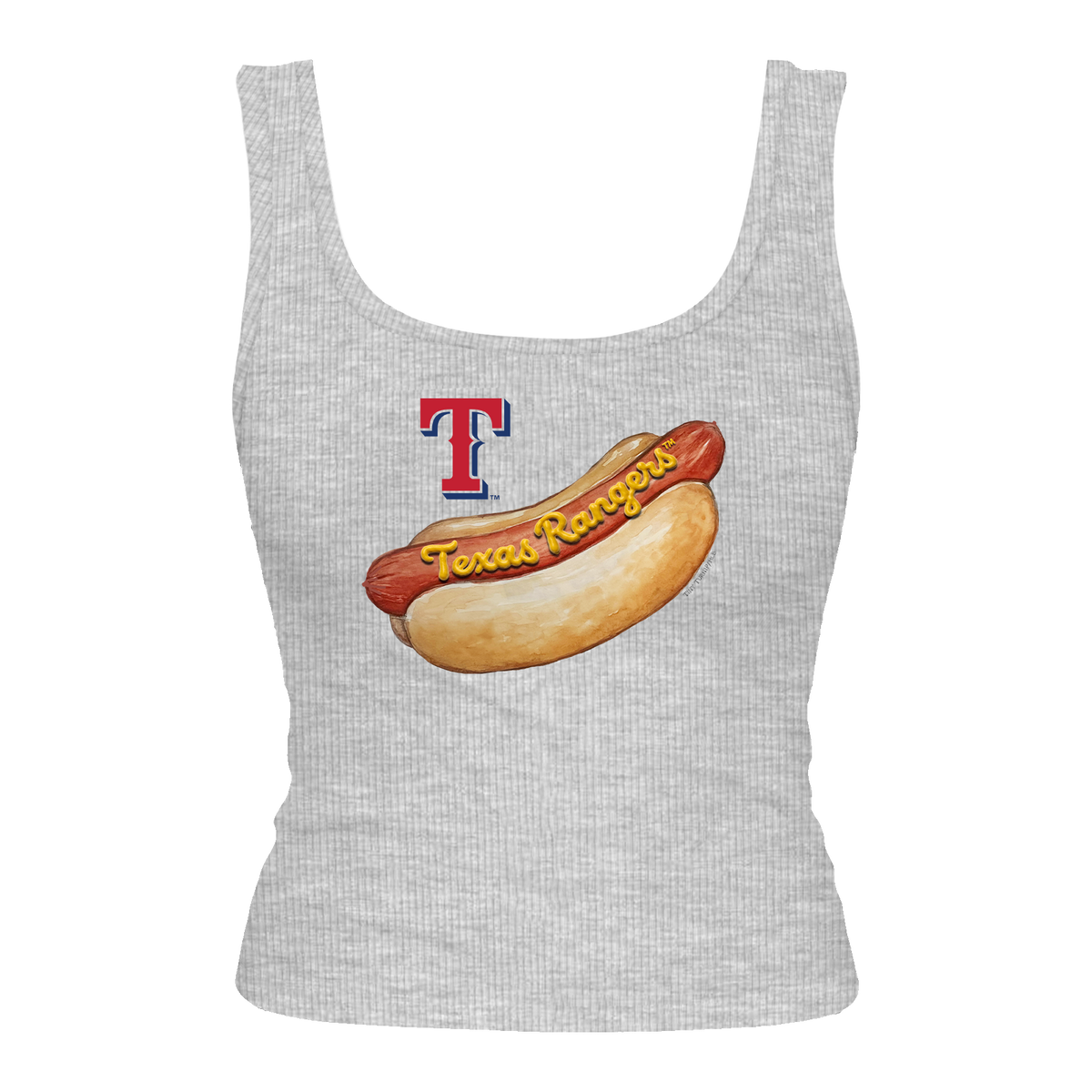 Texas Rangers Hot Dog Emmy Tank