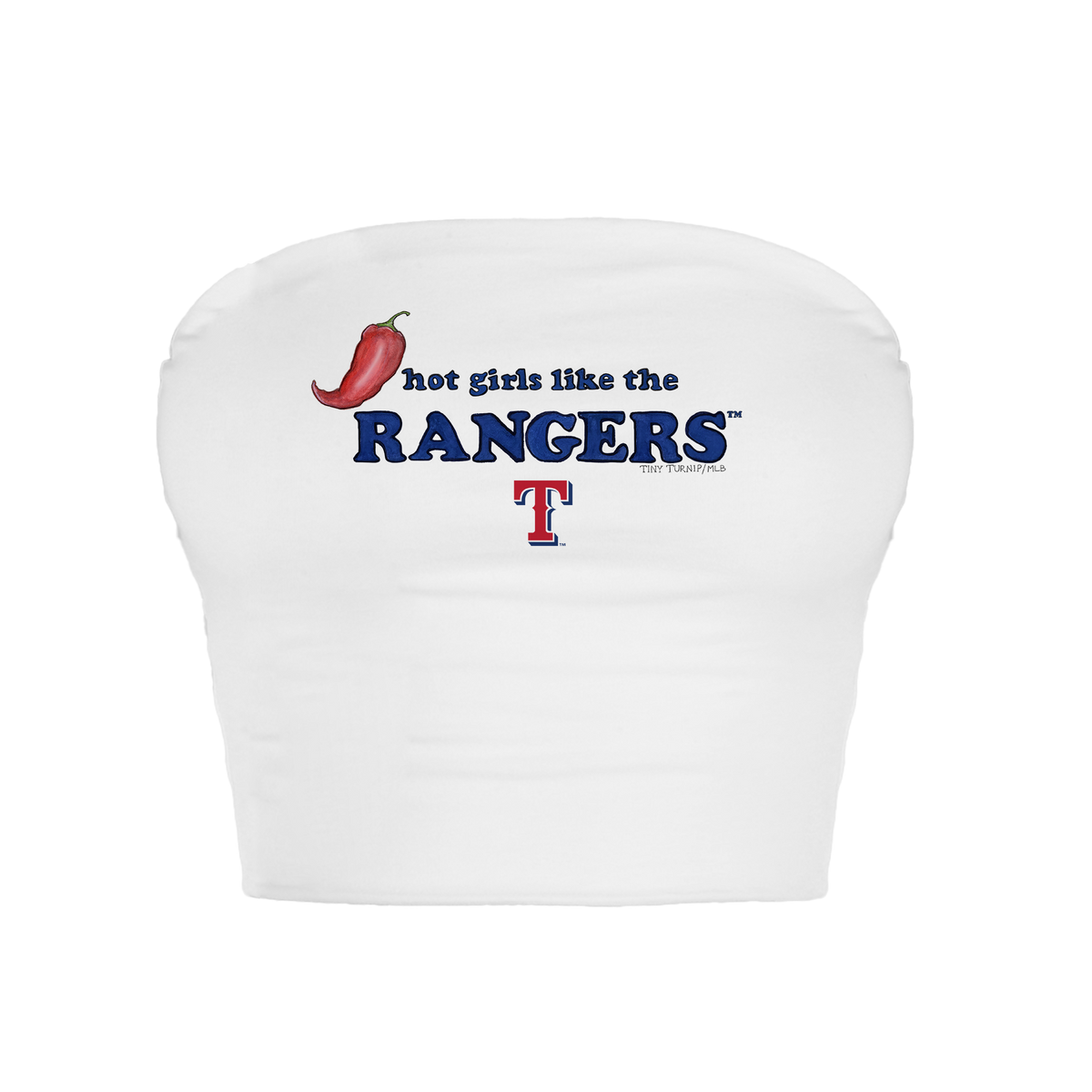 Texas Rangers Hot Girls Crop Tube Top