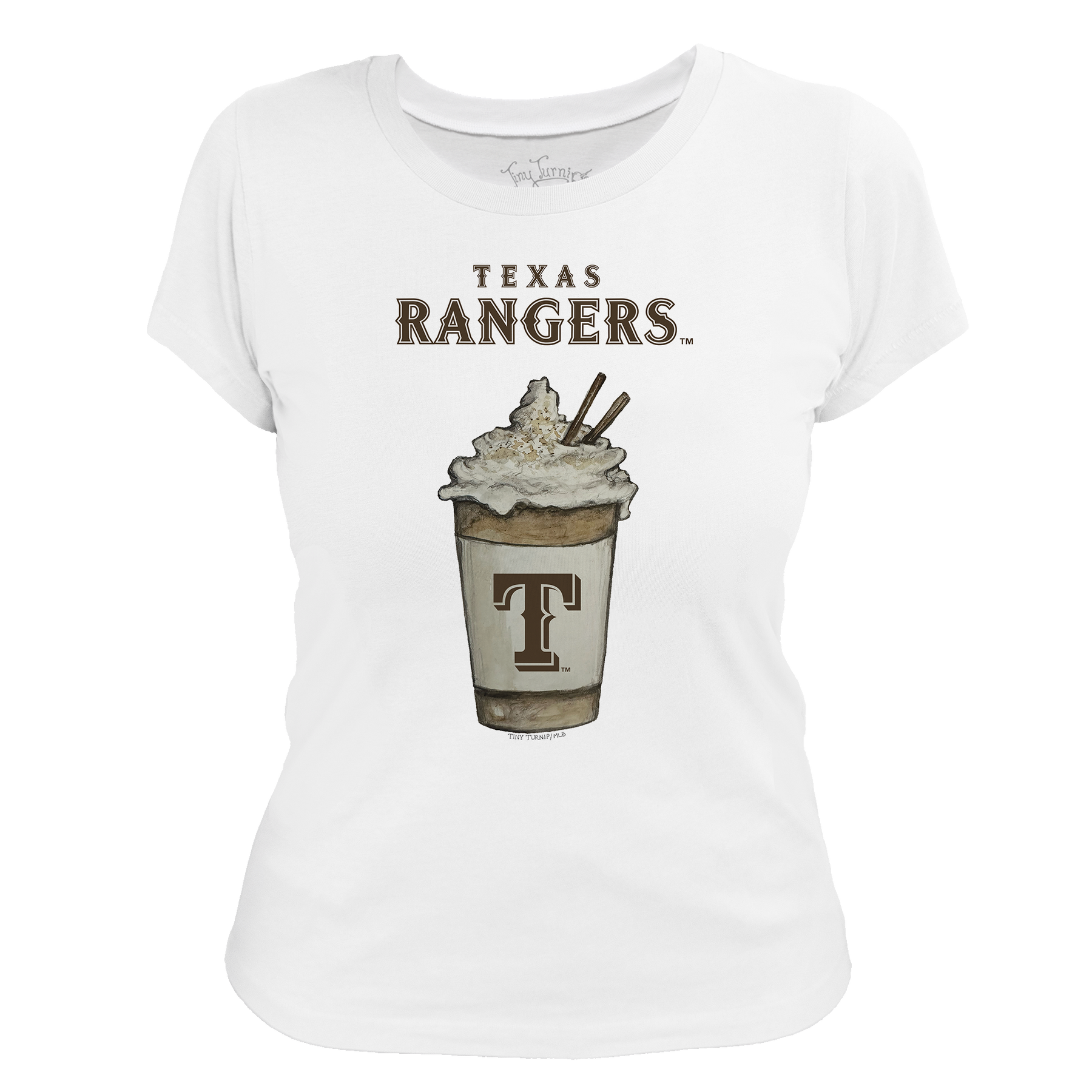 Texas Rangers Latte Women's Tee Shirt