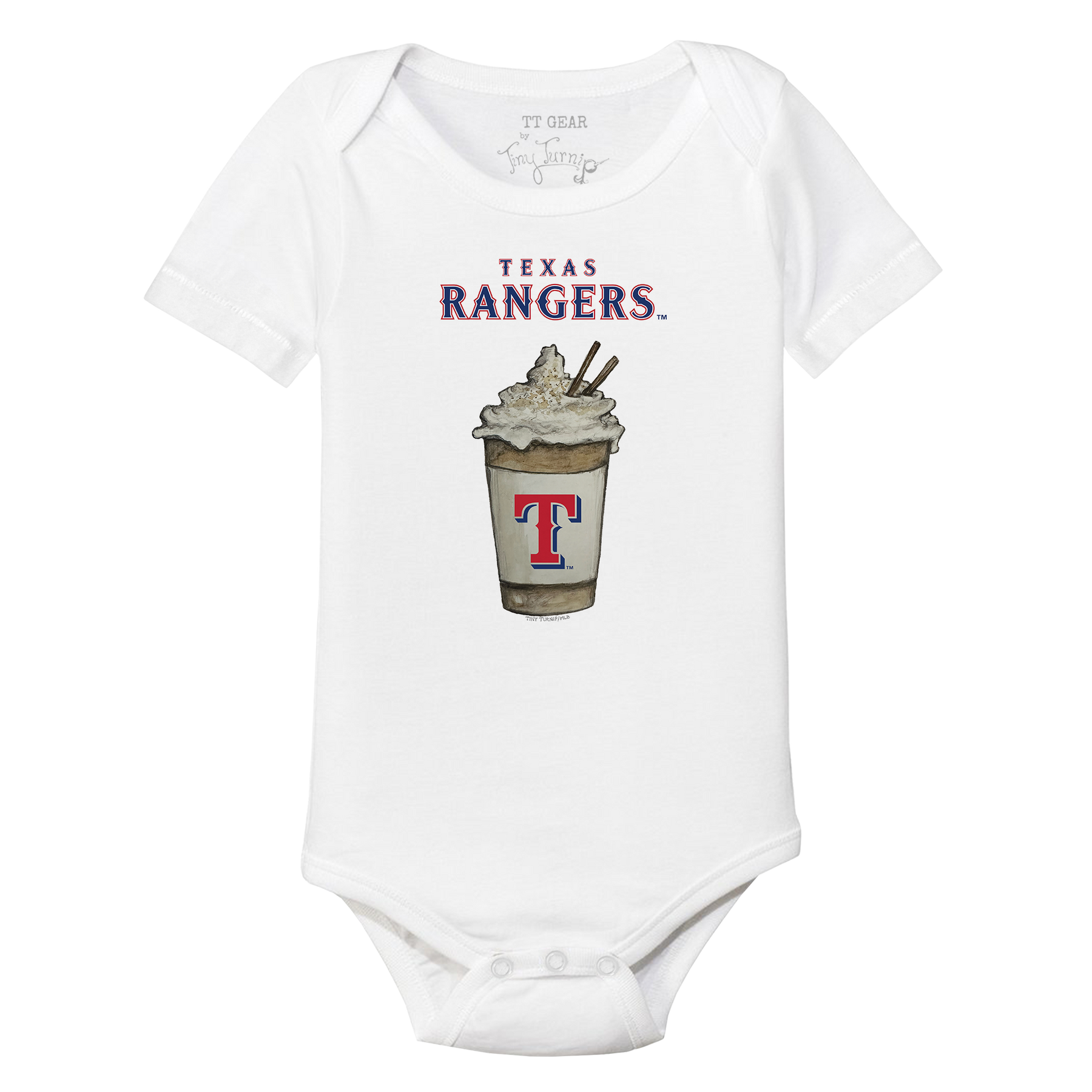 Texas Rangers Latte Short Sleeve Snapper