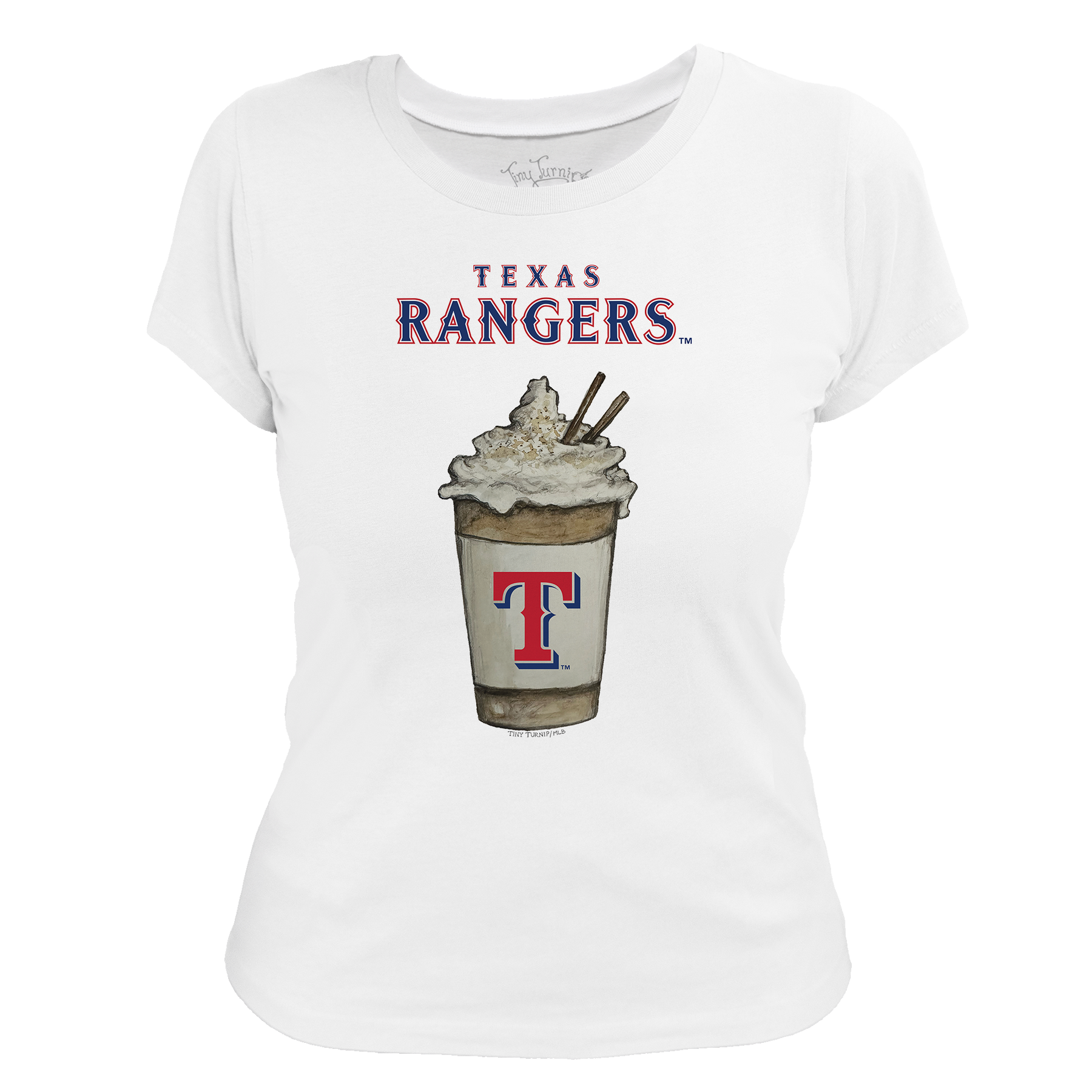 Texas Rangers Latte Women's Tee Shirt