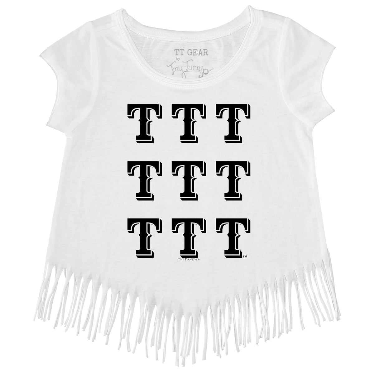 Texas Rangers Logo Grid Fringe Tee