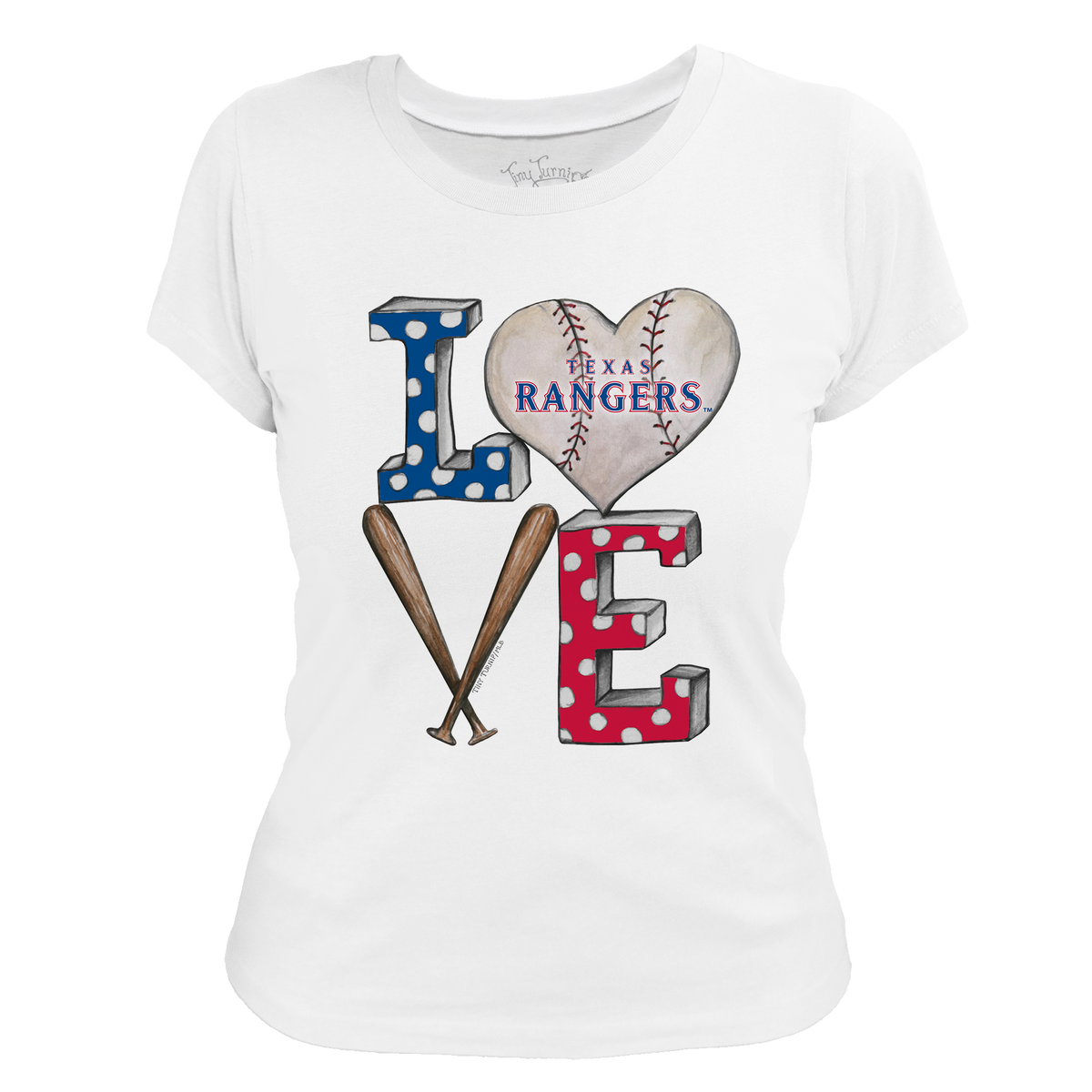 Texas Rangers Baseball LOVE Tee Shirt