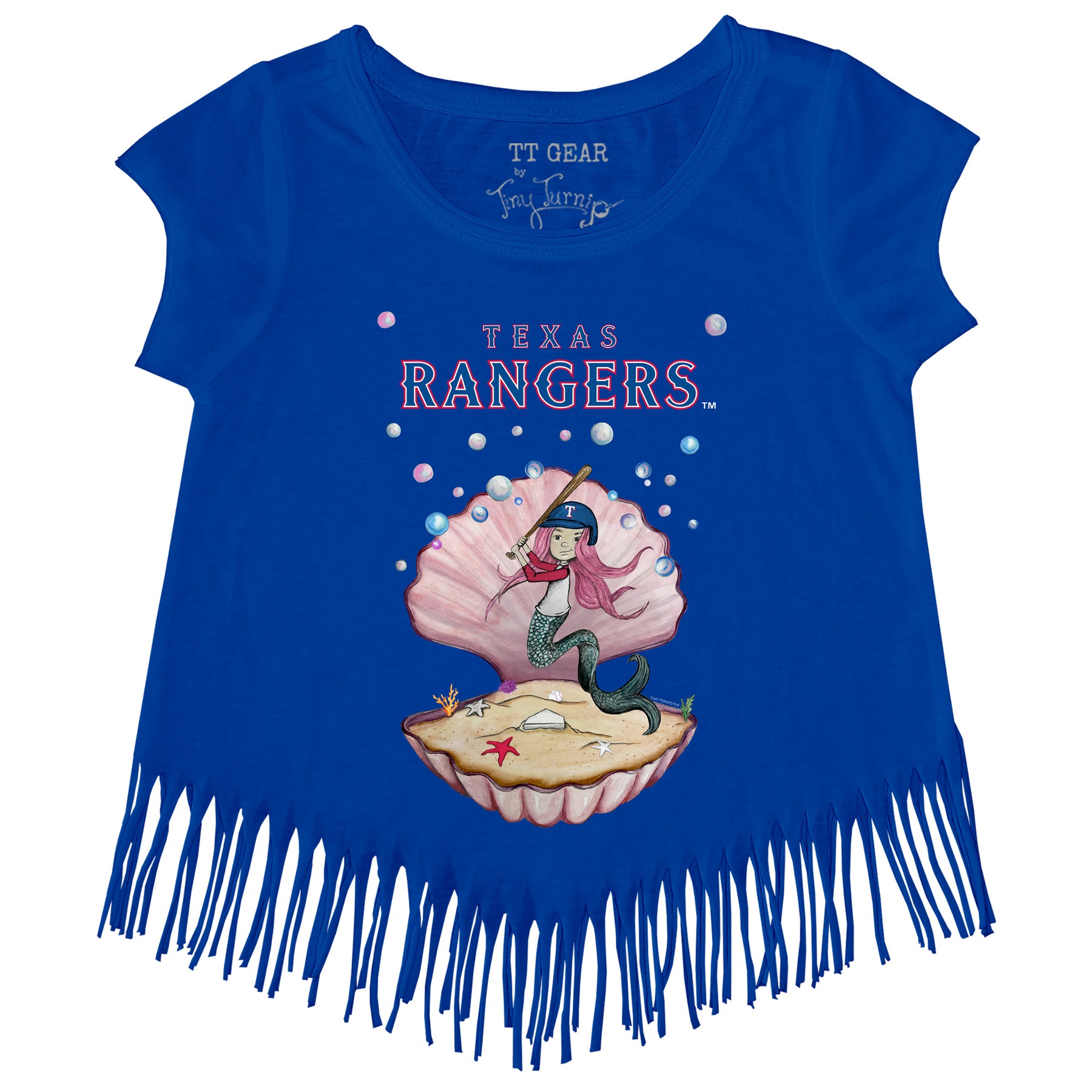 Texas Rangers Mermaid Fringe Tee