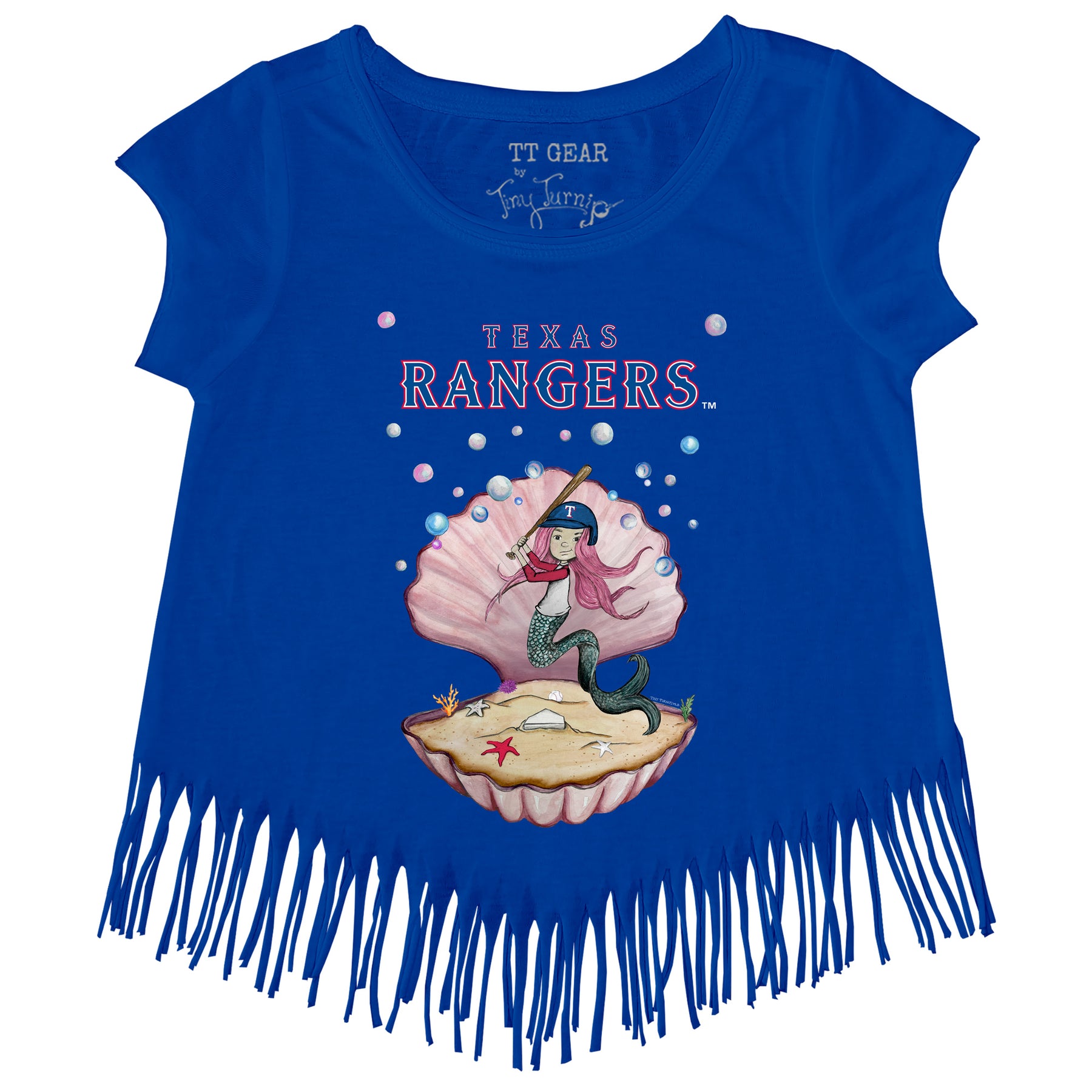 Texas Rangers Mermaid Fringe Tee