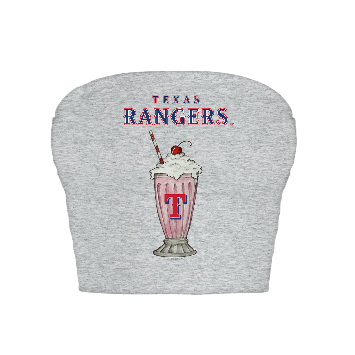 Texas Rangers Milkshake Crop Tube Top