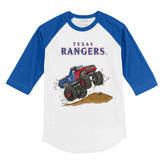 Texas Rangers Monster Truck 3/4 Royal Blue Sleeve Raglan