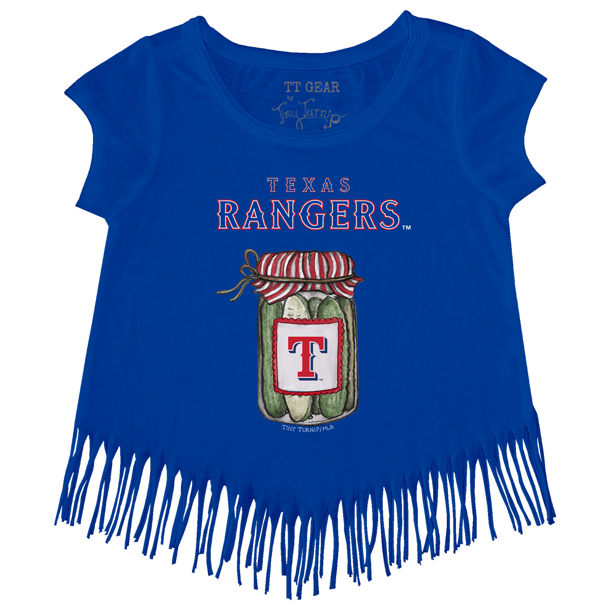 Texas Rangers Pickle Jar Fringe Tee