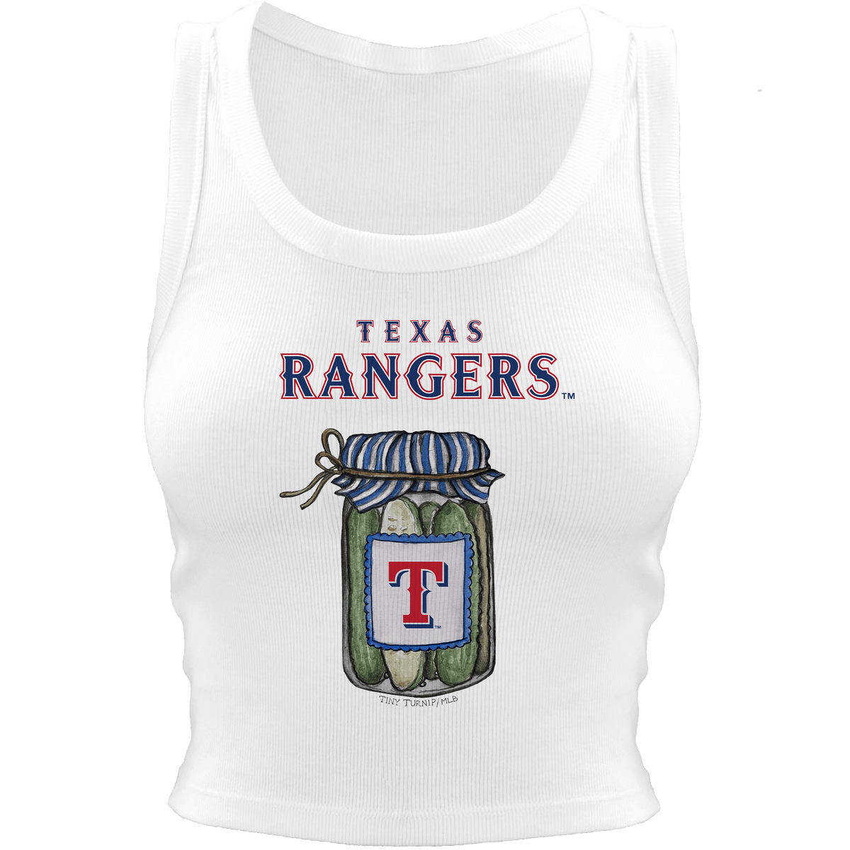 Texas Rangers Pickle Jar Crop Tank