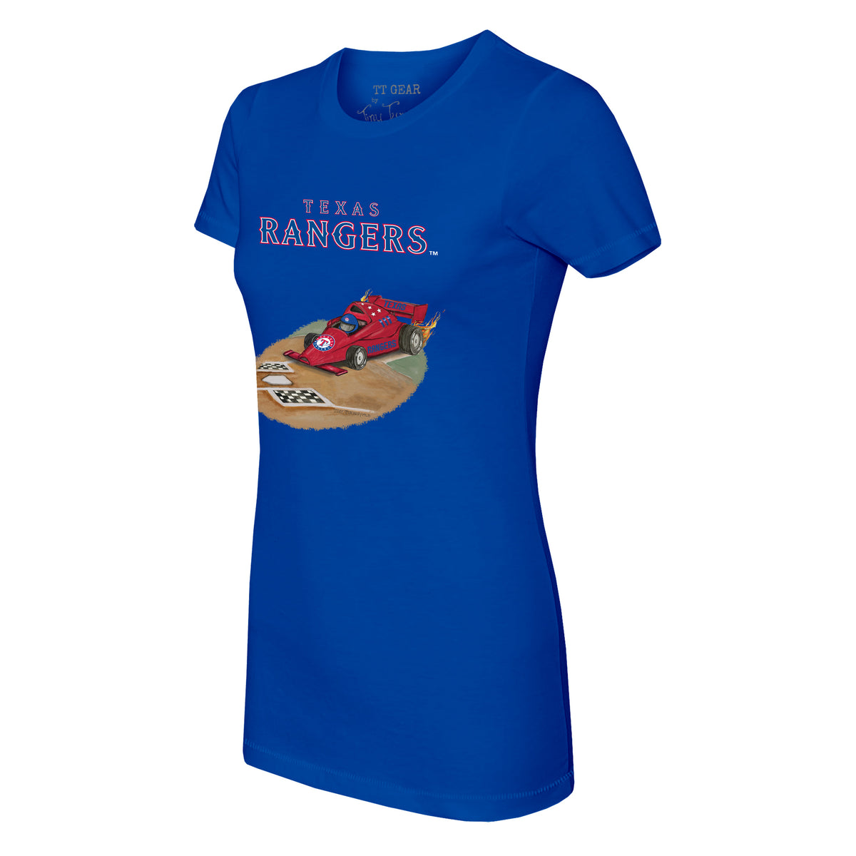 Texas Rangers Race Car Tee Shirt