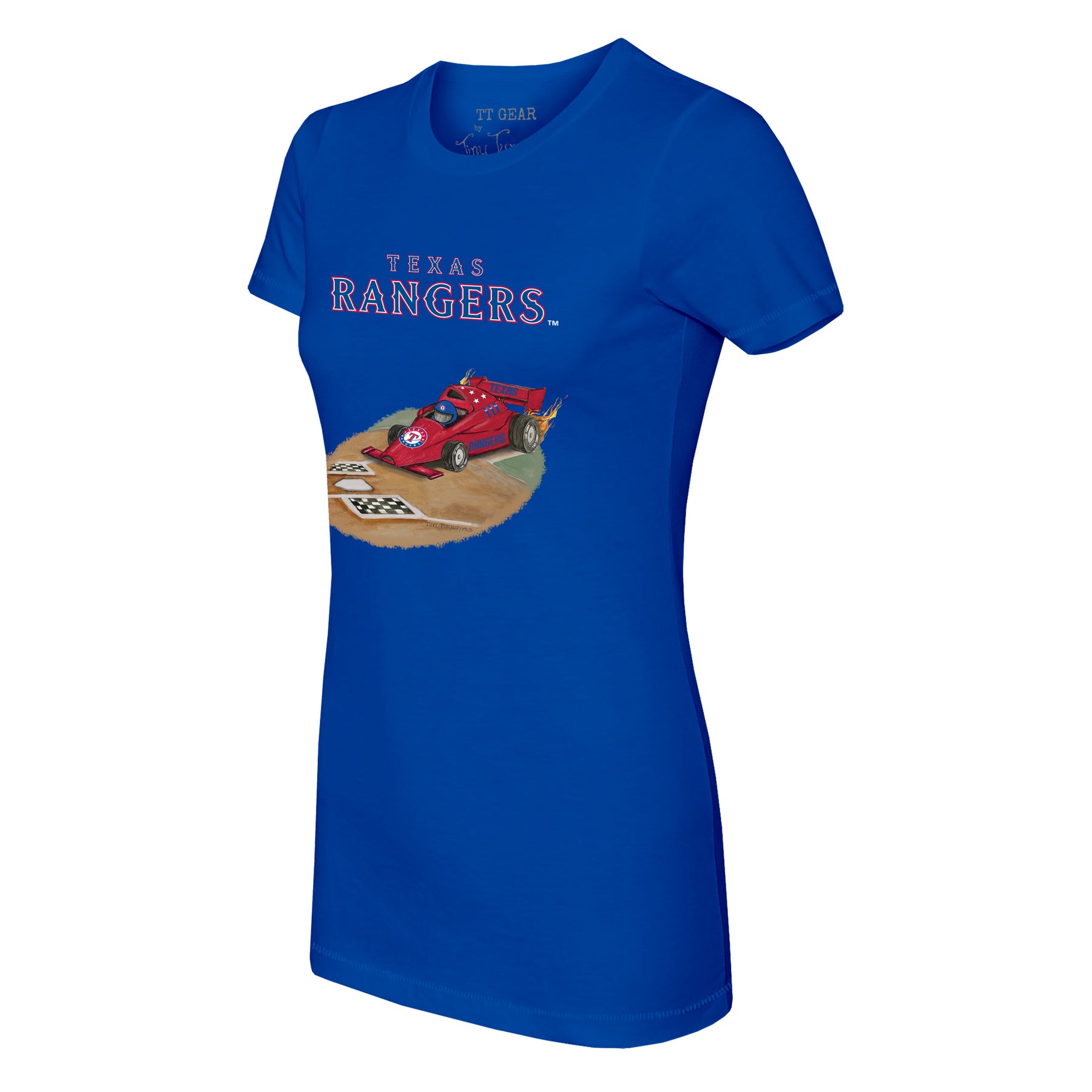 Texas Rangers Race Car Tee Shirt