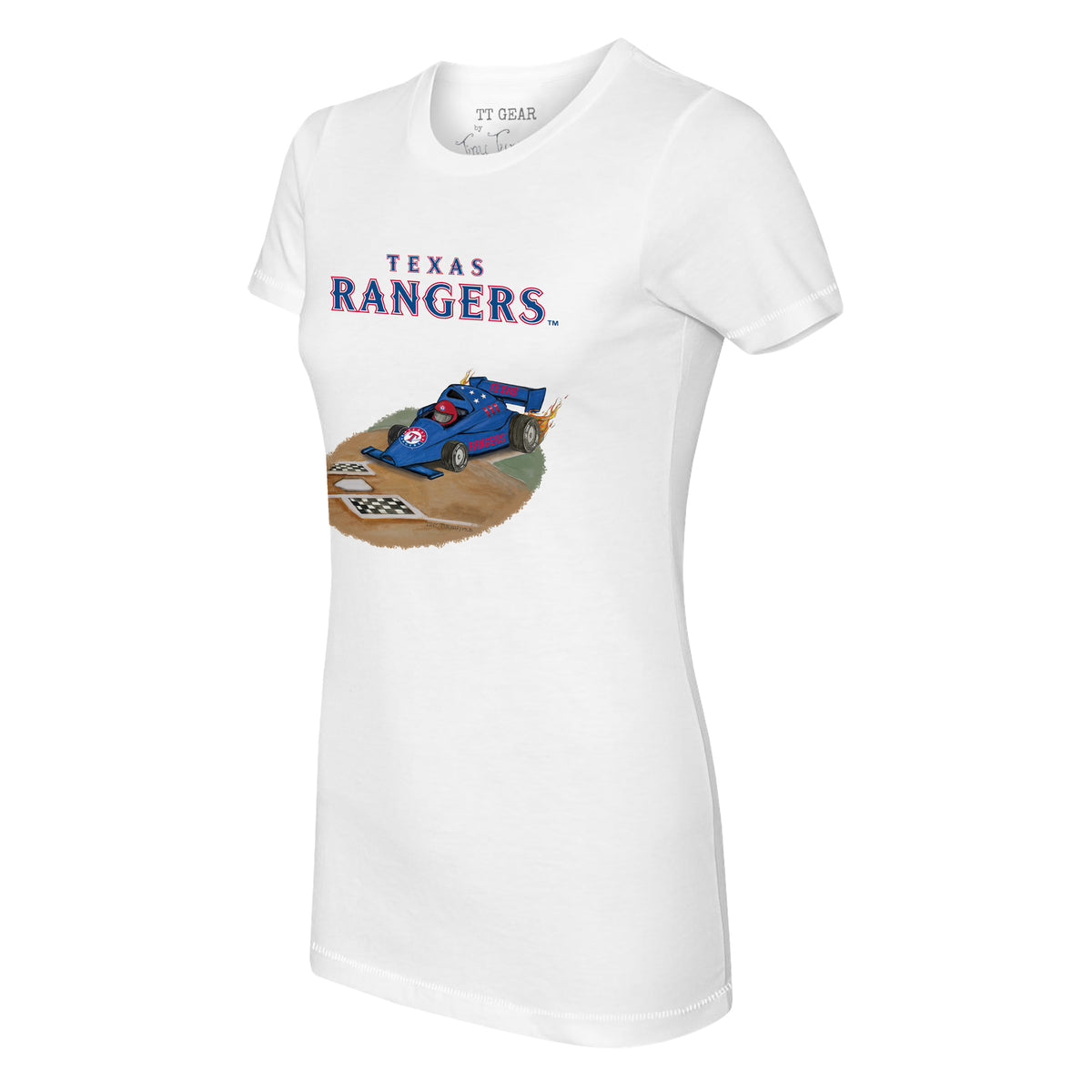 Texas Rangers Race Car Tee Shirt
