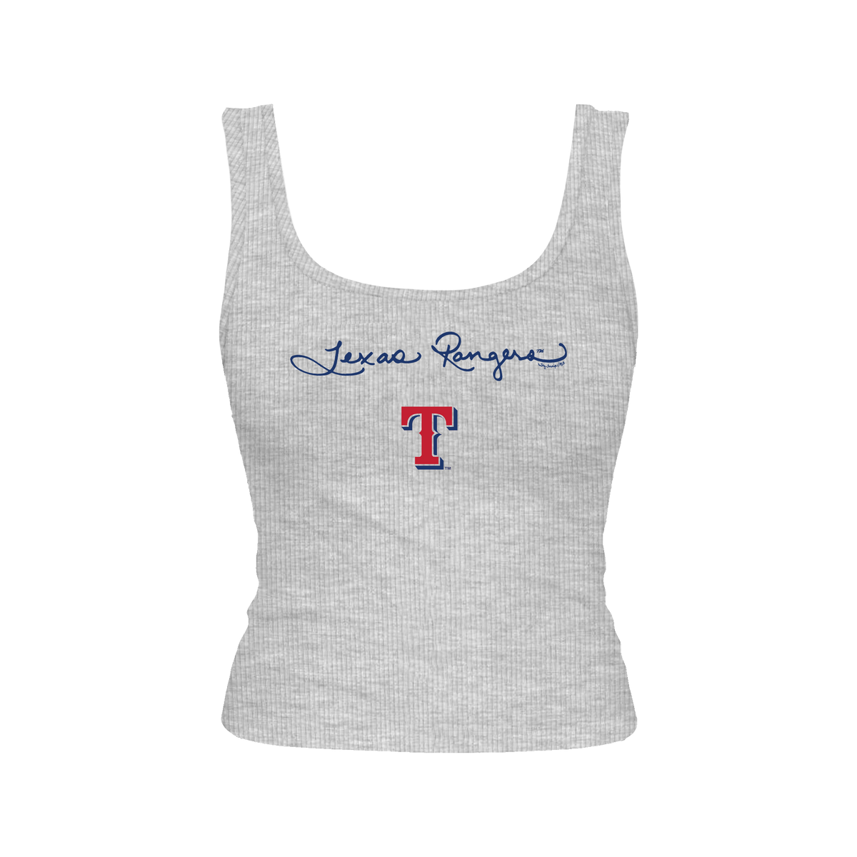 Texas Rangers Logo Script Emmy Tank