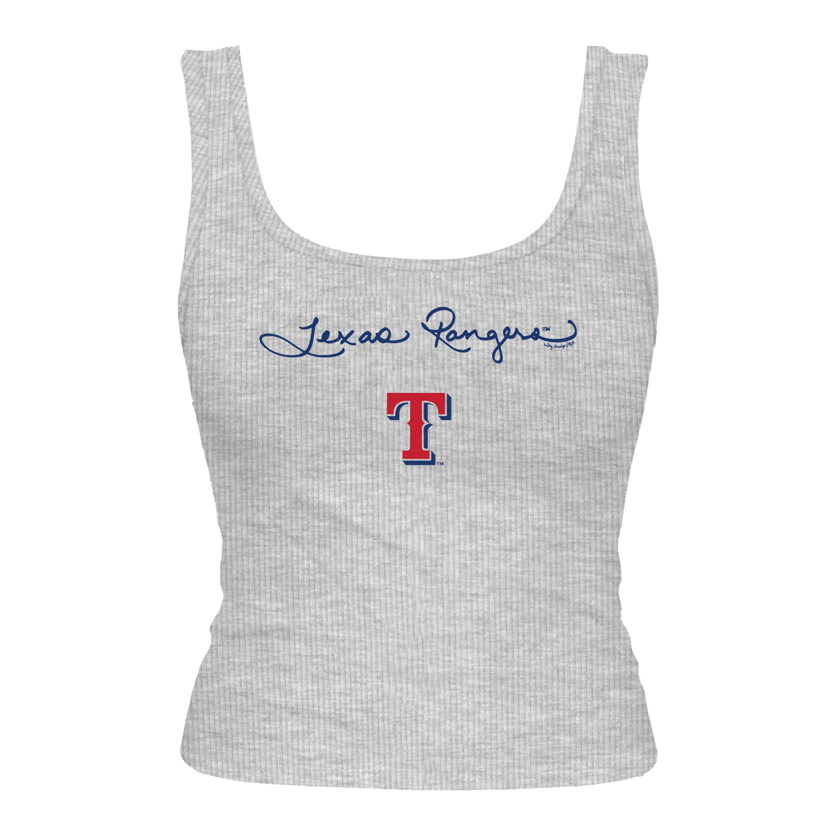 Texas Rangers Logo Script Emmy Tank