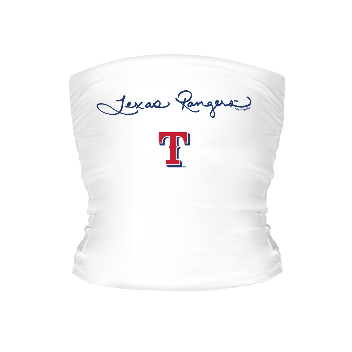 Texas Rangers Logo Script Tube Top - Tiny Turnip