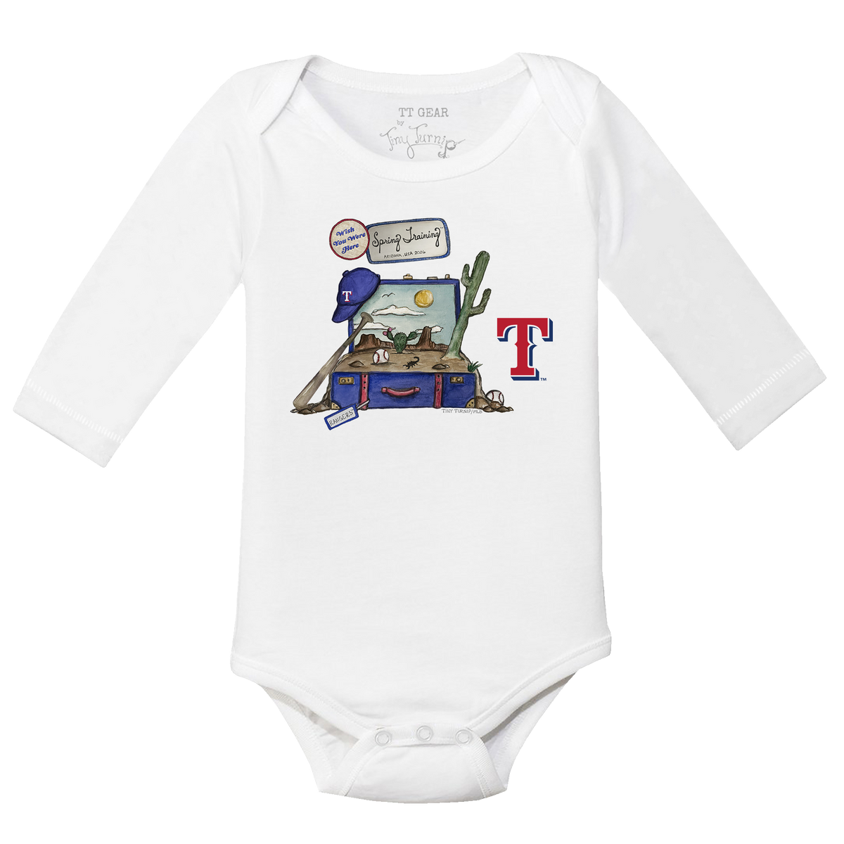 Texas Rangers Spring Training 2026 Long Sleeve Snapper - Tiny Turnip