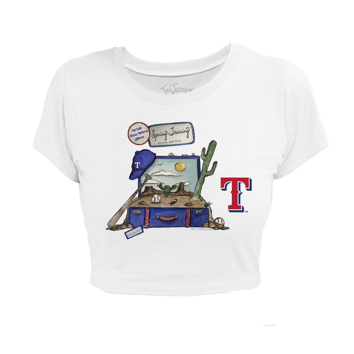 Texas Rangers Spring Training 2026 Riley Crop Tee