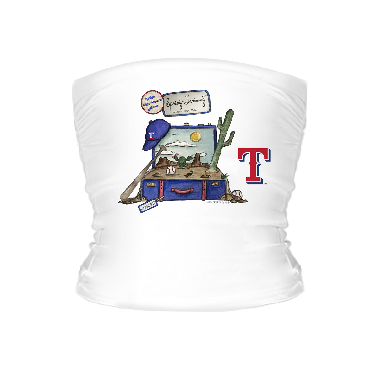 Texas Rangers Spring Training 2026 Tube Top - Tiny Turnip