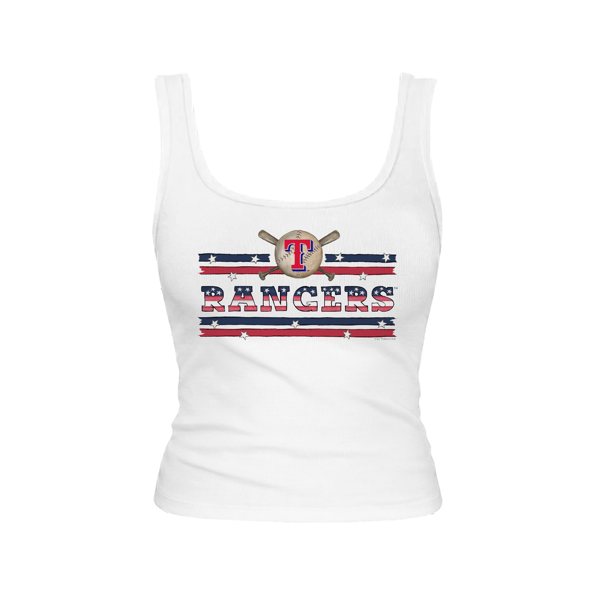 Texas Rangers Stars and Stripes Emmy Tank