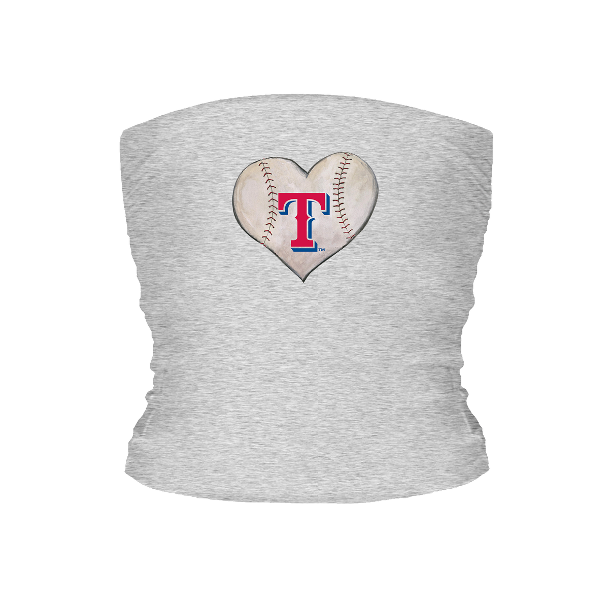 Texas Rangers Stitched Heart Tube Top - Tiny Turnip