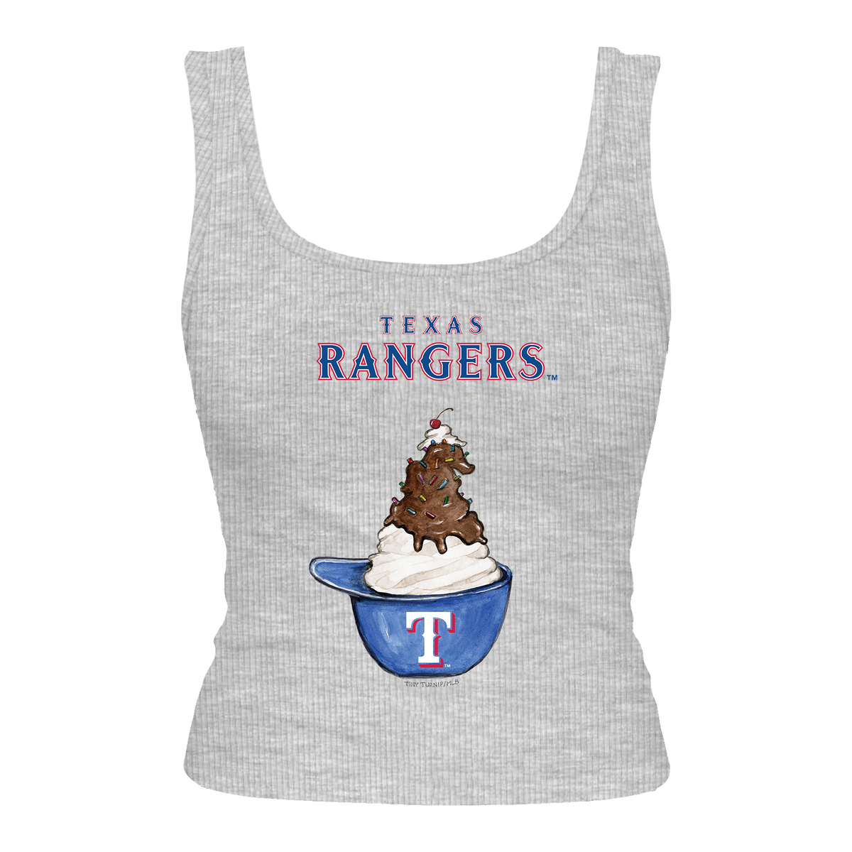 Texas Rangers Sundae Helmet Emmy Tank