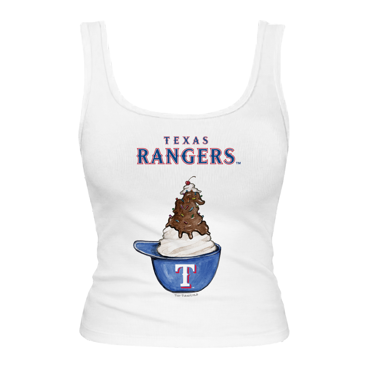 Texas Rangers Sundae Helmet Emmy Tank