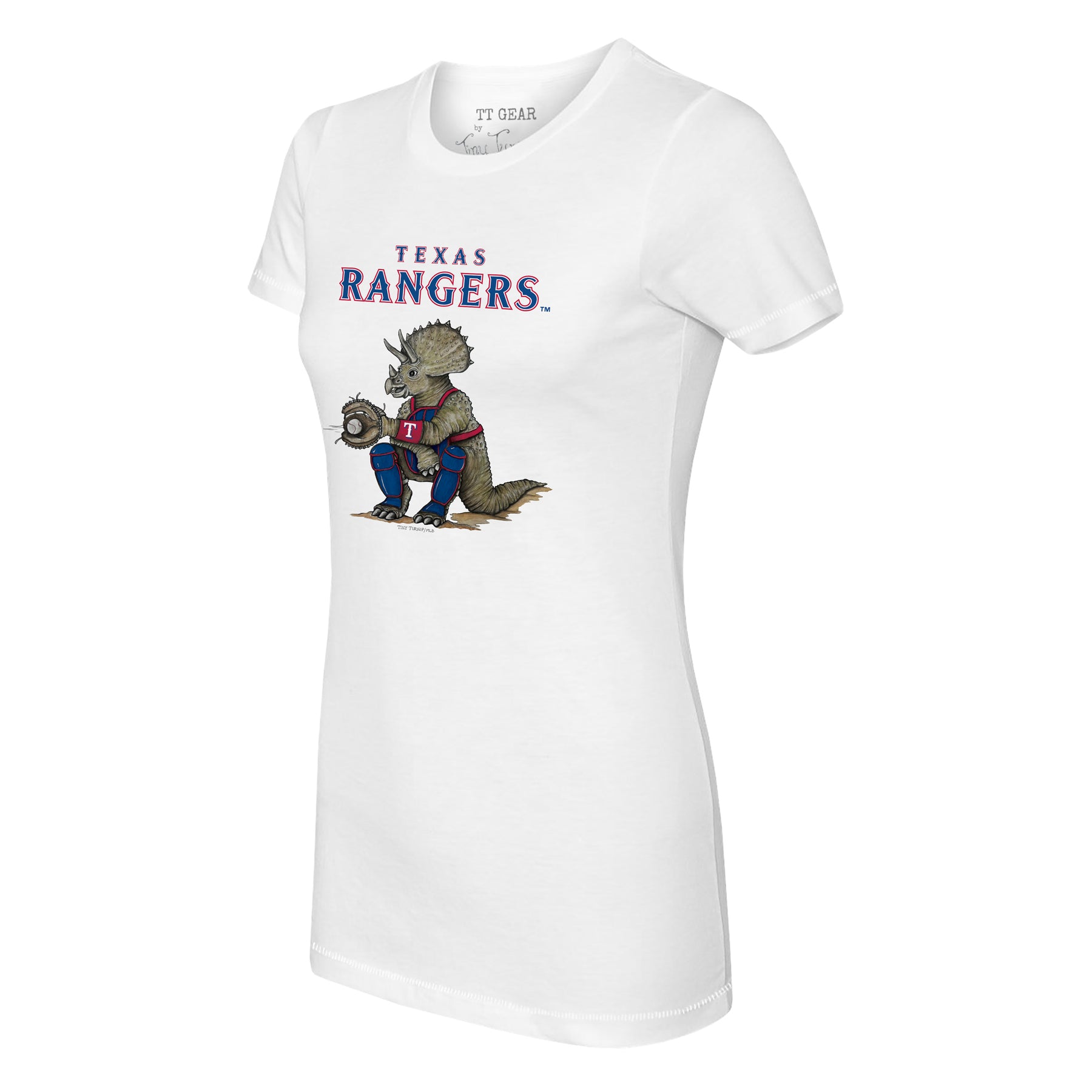 Texas Rangers Triceratops Tee Shirt