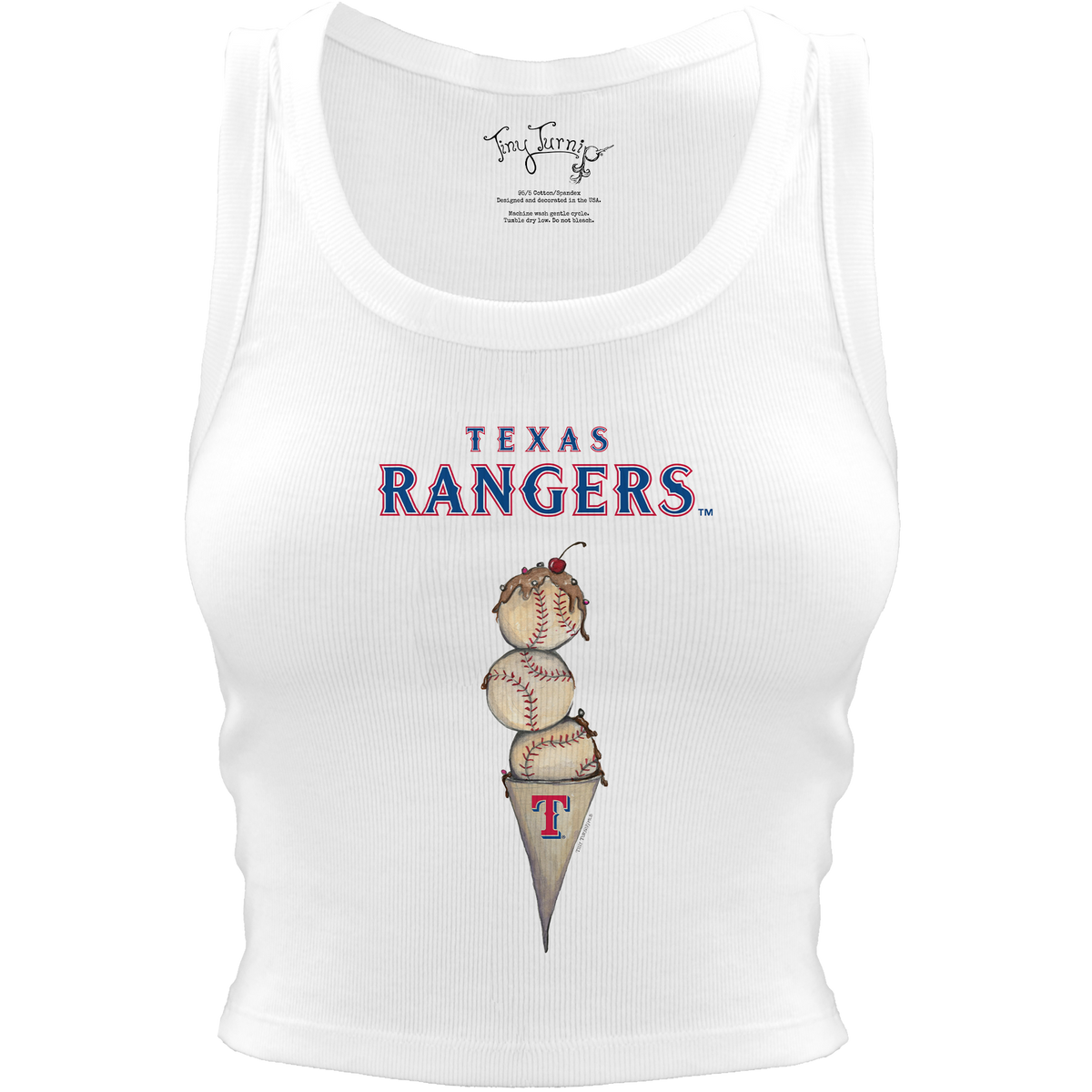 Texas Rangers Triple Scoop Crop Tank