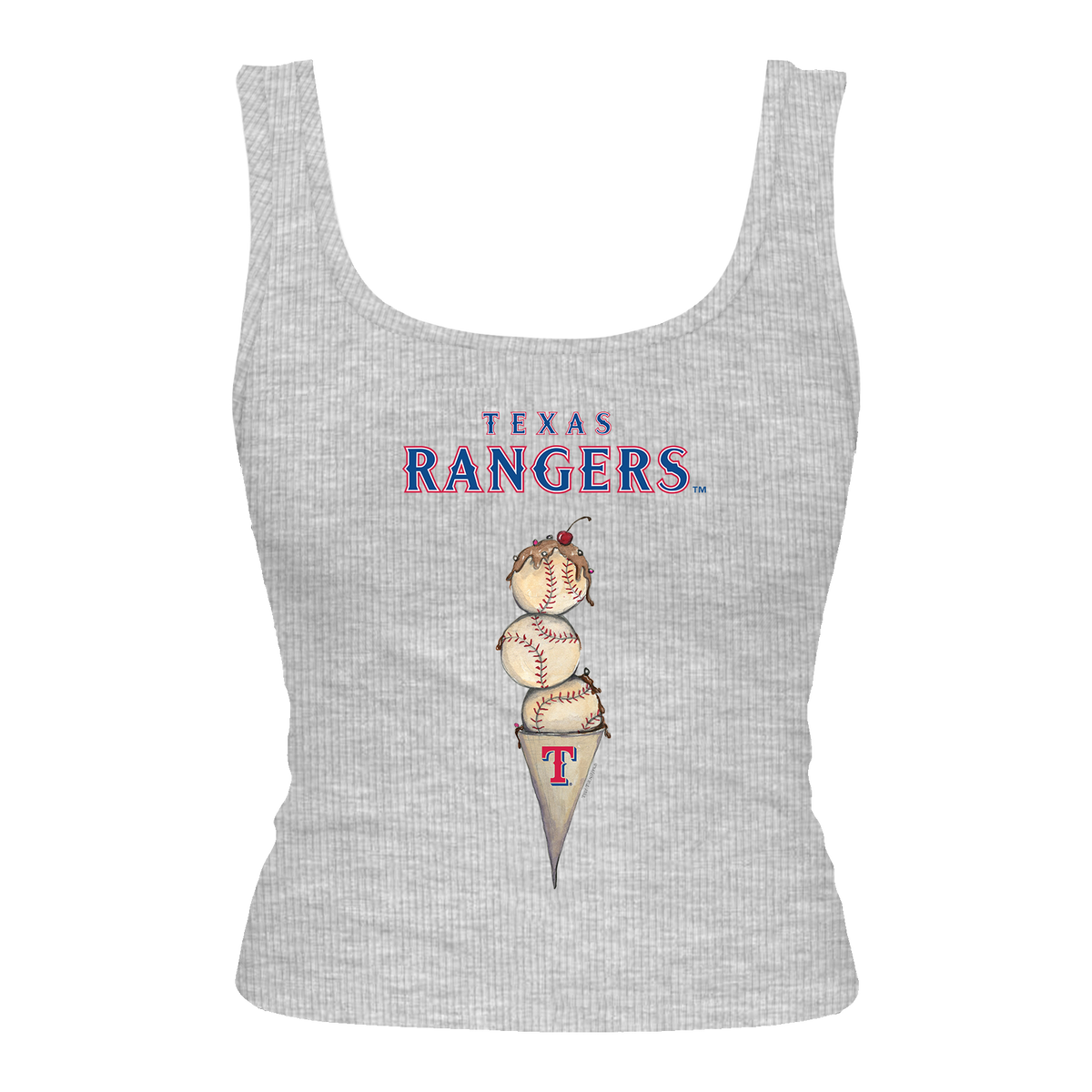 Texas Rangers Triple Scoop Emmy Tank