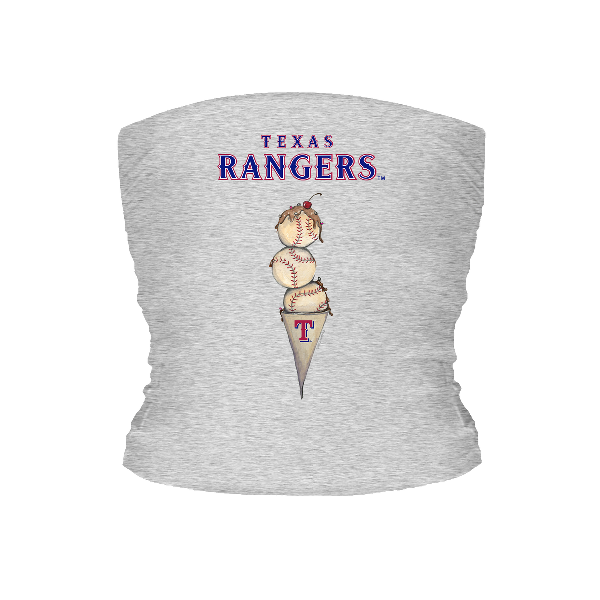 Texas Rangers Triple Scoop Tube Top - Tiny Turnip