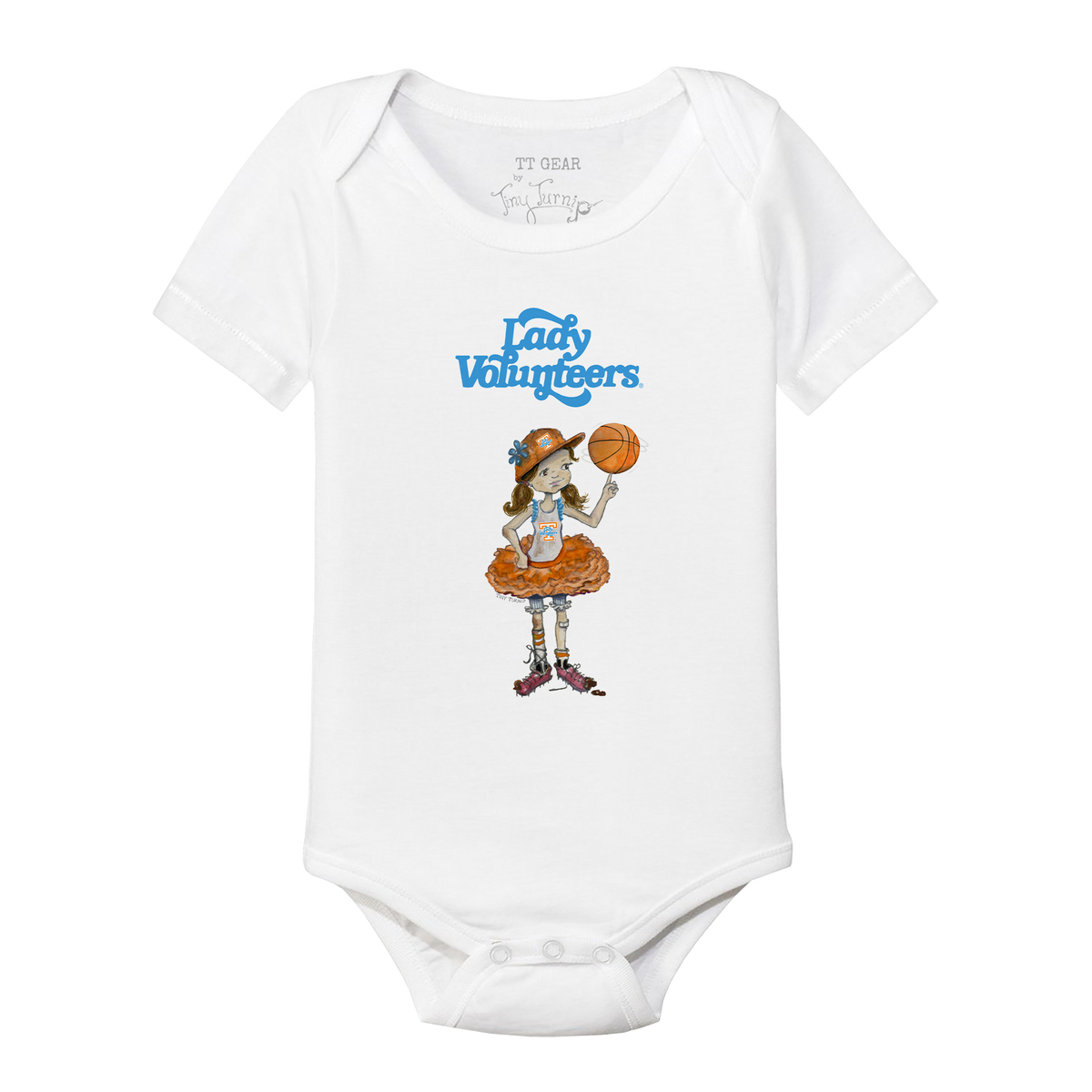 Tennessee Volunteers Babes Short Sleeve Snapper