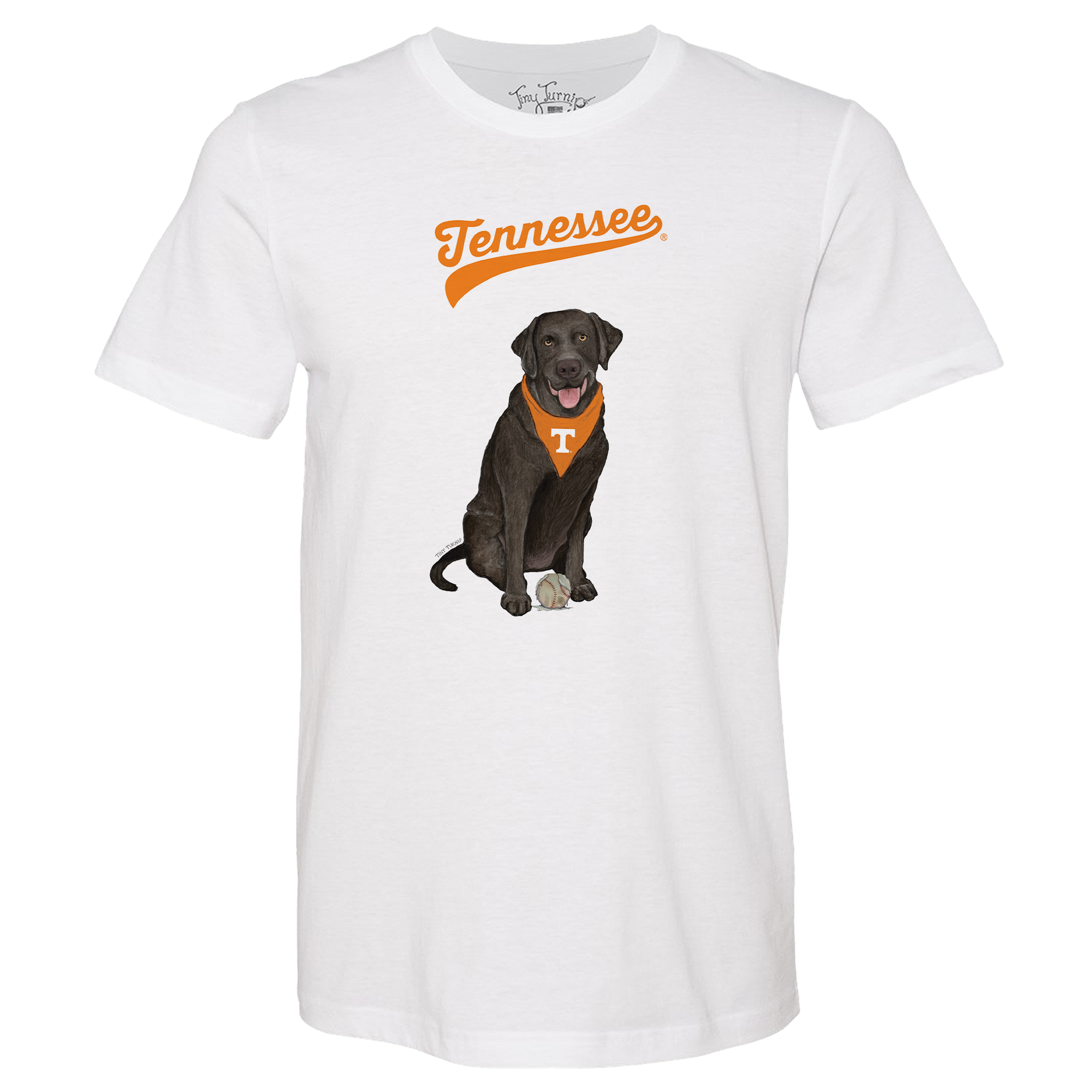 University of Tennessee Volunteers Black Labrador Retriever Unisex Tee Shirt