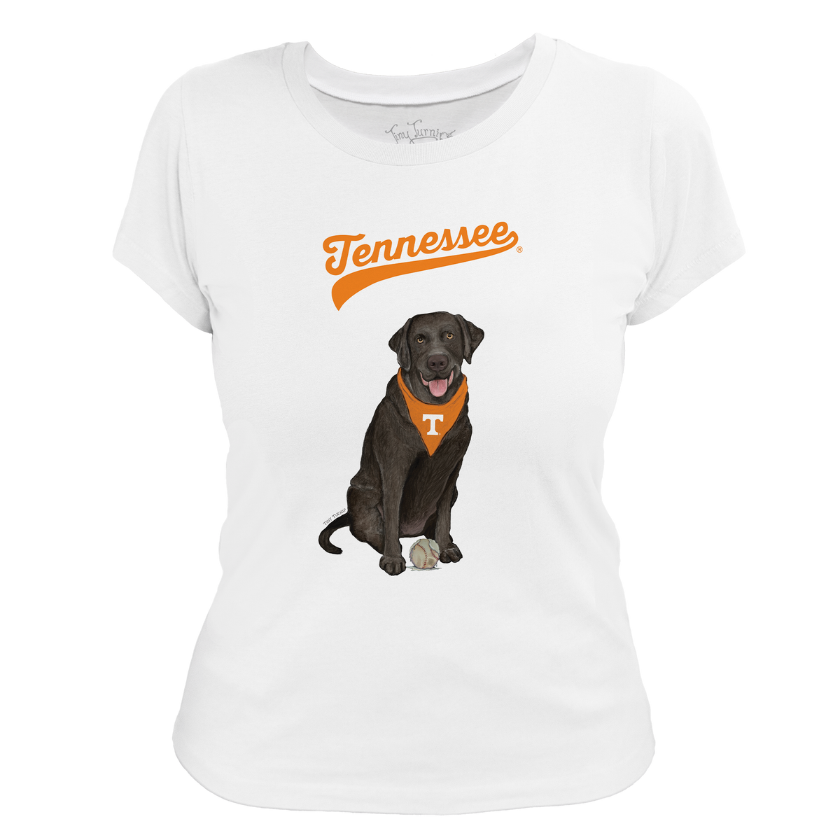 Tennessee Volunteers Black Labrador Retriever Women's Tee Shirt