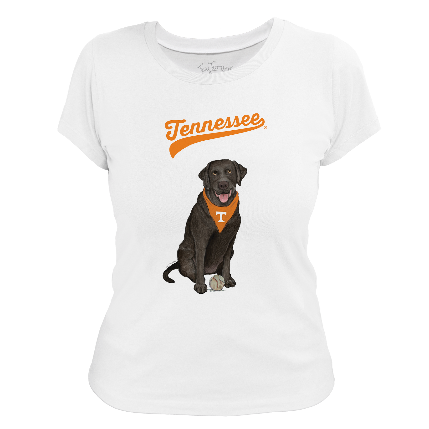 University of Tennessee Volunteers Black Labrador Retriever Women's Tee Shirt