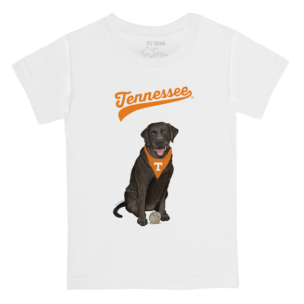 Tennessee Volunteers Black Labrador Retriever Kid's Tee Shirt