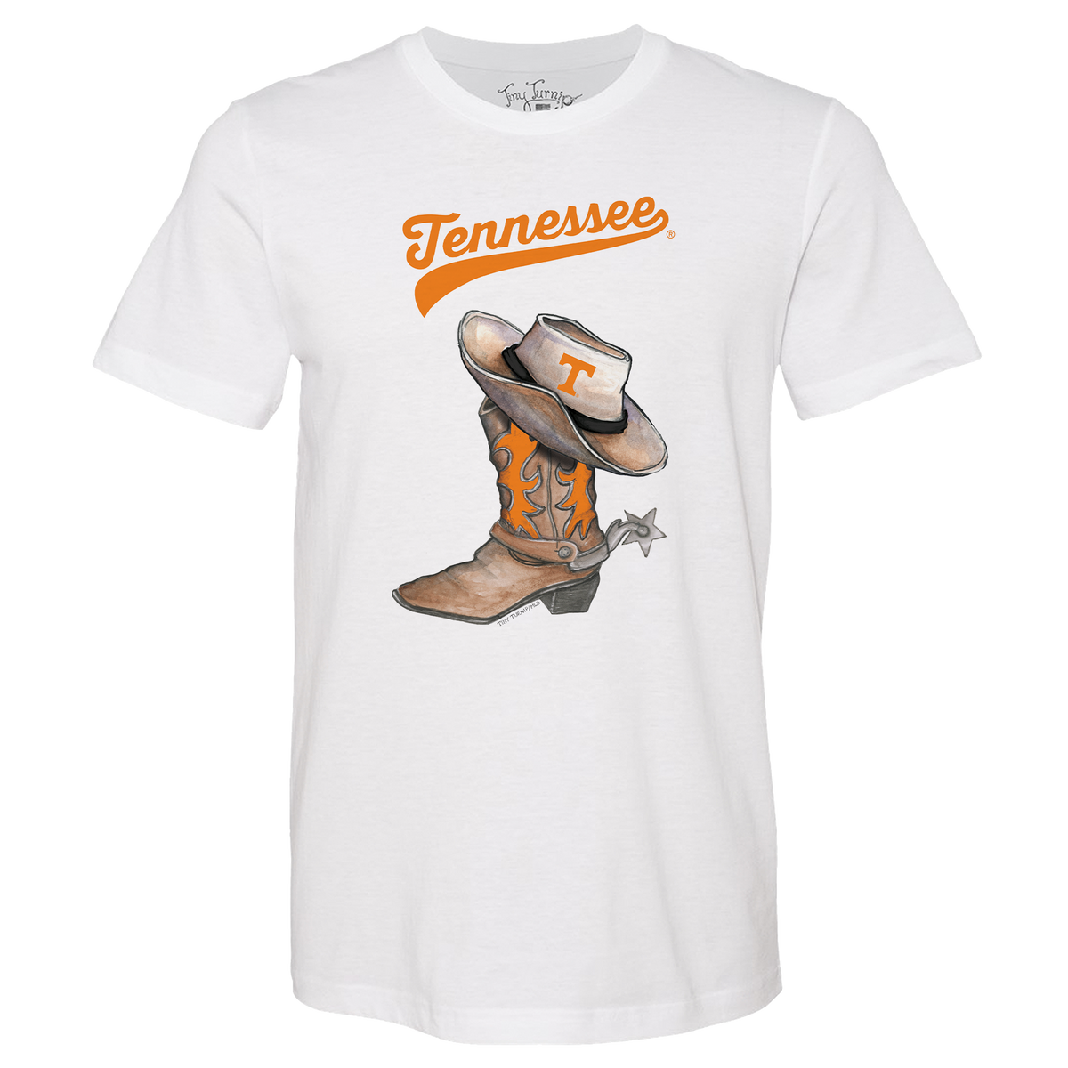 Tennessee Volunteers Cowboy Boot Unisex Tee Shirt