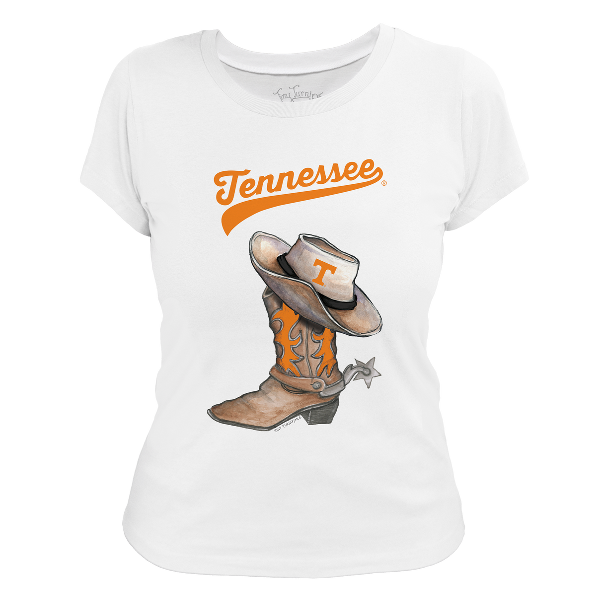 Tennessee Volunteers Cowboy Boot Women's Tee Shirt