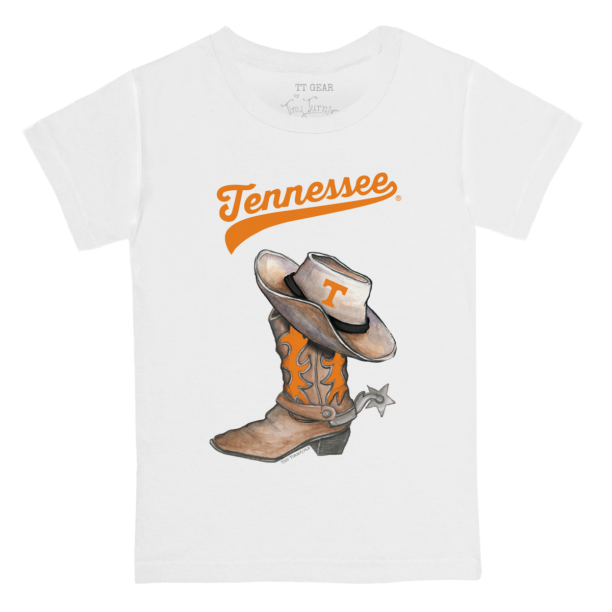 Tennessee Volunteers Cowboy Boot Kid's Tee Shirt
